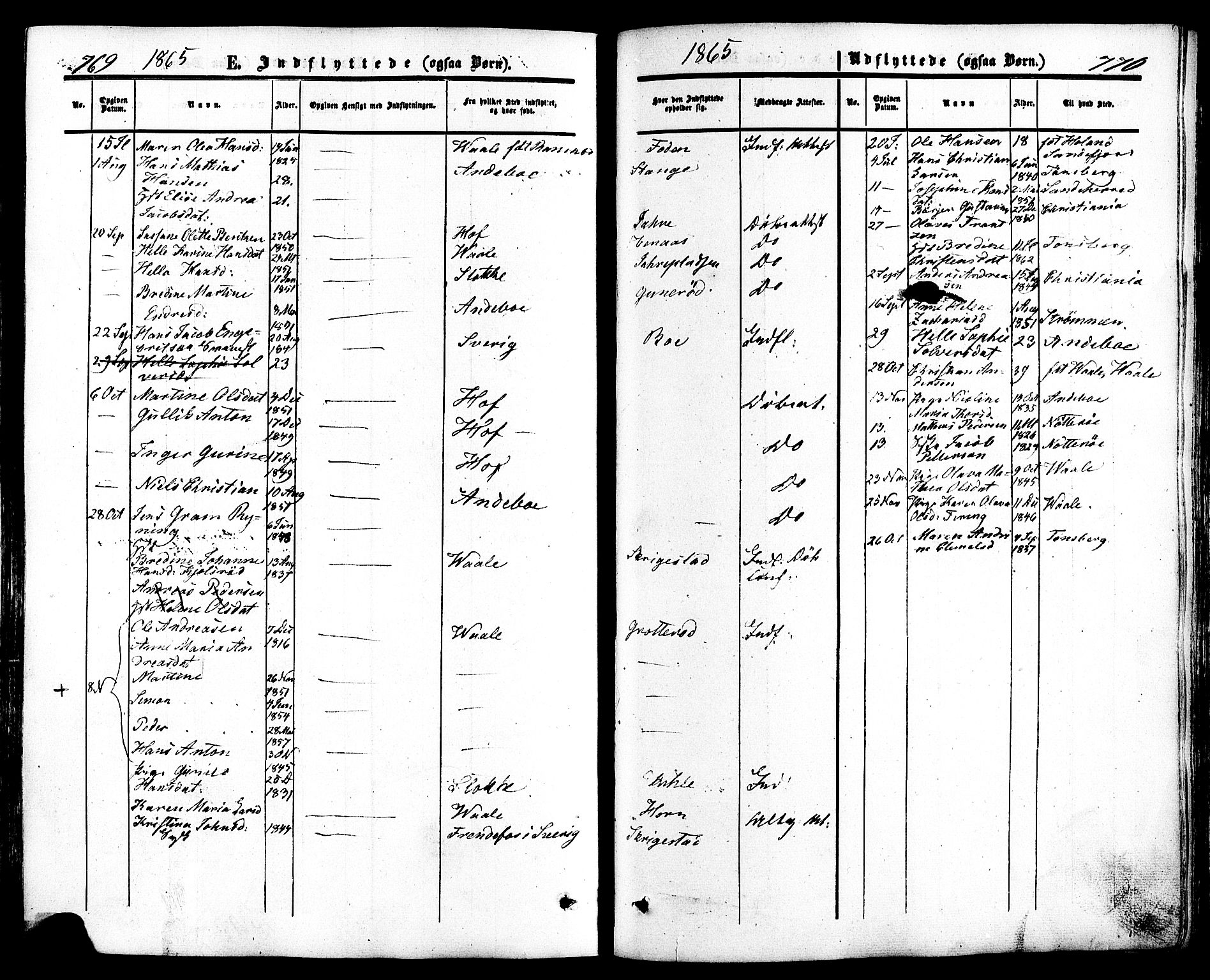 Ramnes kirkebøker, SAKO/A-314/F/Fa/L0006: Parish register (official) no. I 6, 1862-1877, p. 769-770