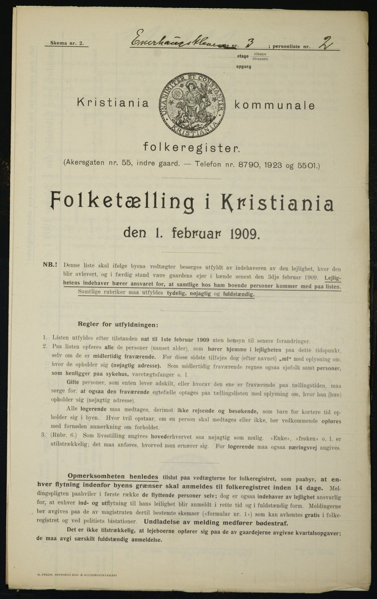 OBA, Municipal Census 1910 for Kristiania, 1910, p. 19866