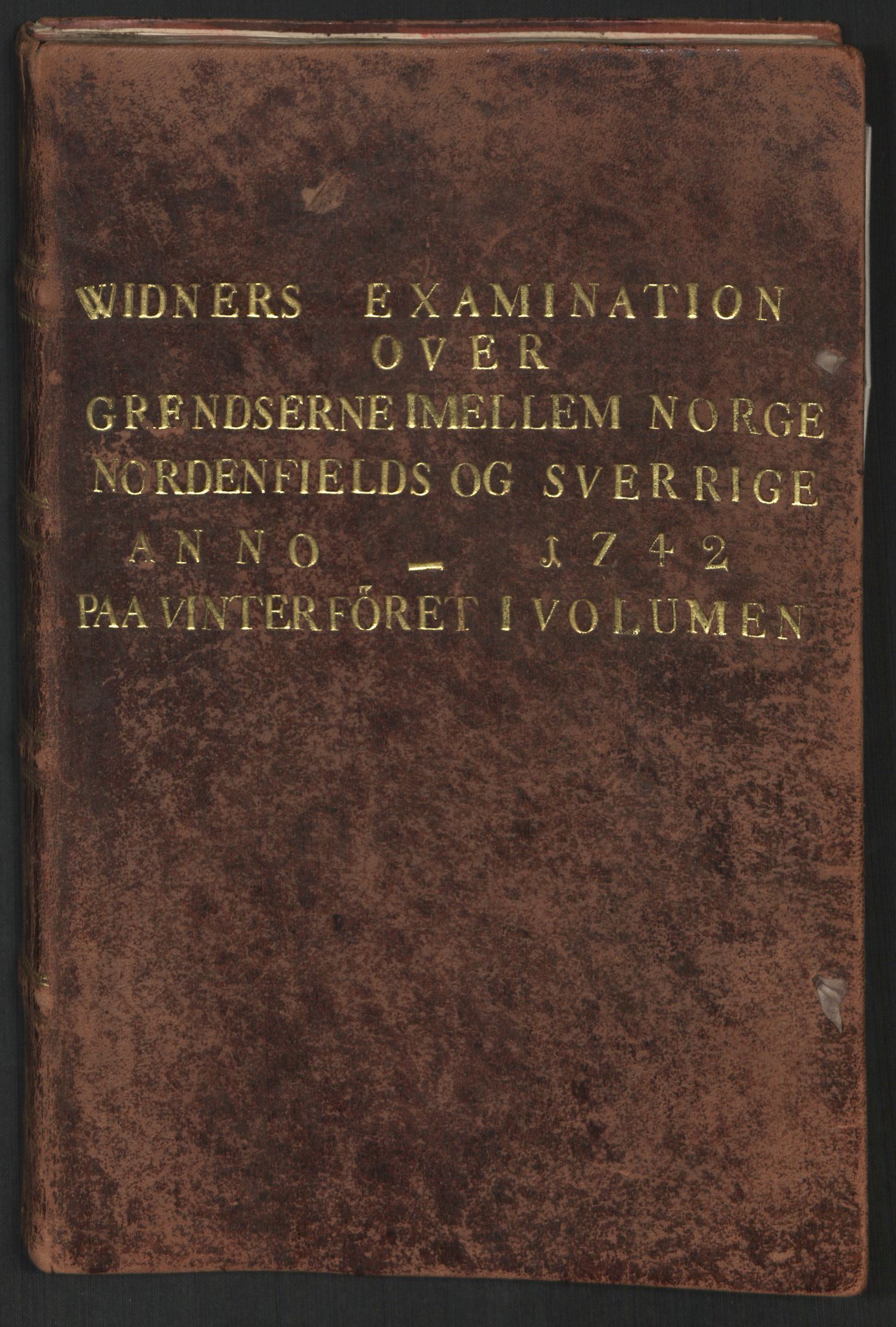 Danske Kanselli, Grensearkivet, AV/RA-EA-4062/F/L0010/0002: Volum XX-XXII / Vol. XXI: Major Schnitlers grenseeksaminasjonsprotokoll, 1. bind, 1742