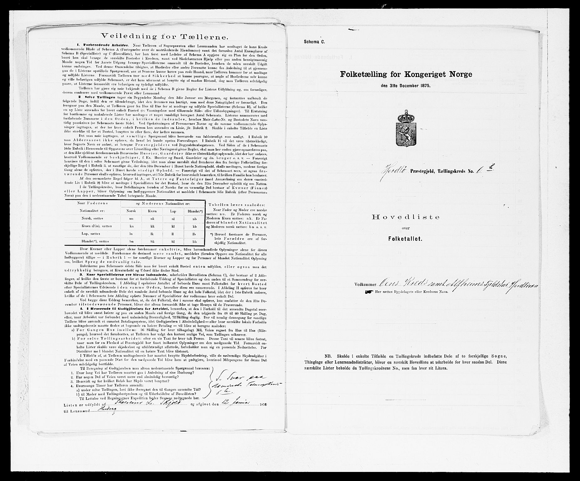 SAB, 1875 census for 1258P Herdla, 1875, p. 14