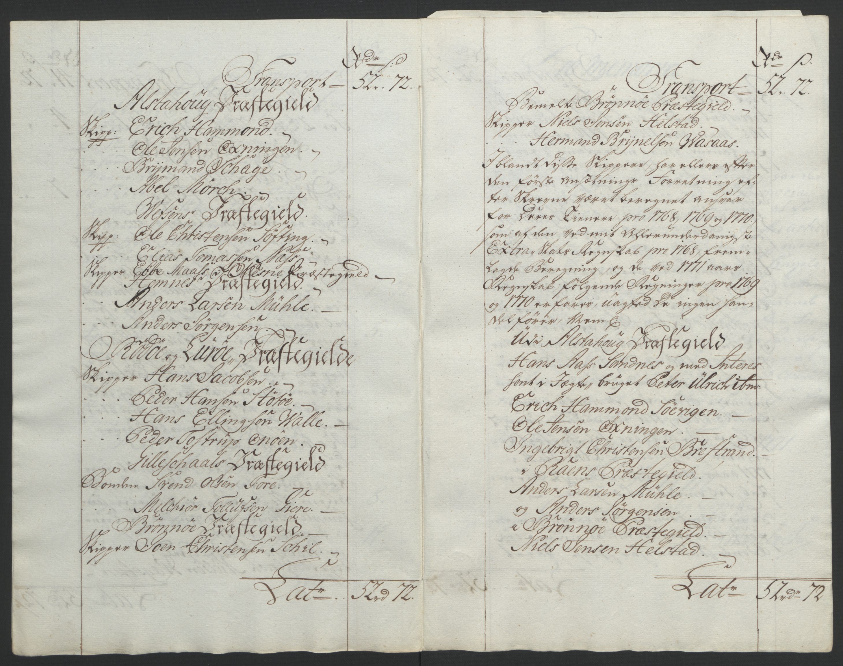 Rentekammeret inntil 1814, Reviderte regnskaper, Fogderegnskap, AV/RA-EA-4092/R65/L4573: Ekstraskatten Helgeland, 1762-1772, p. 356