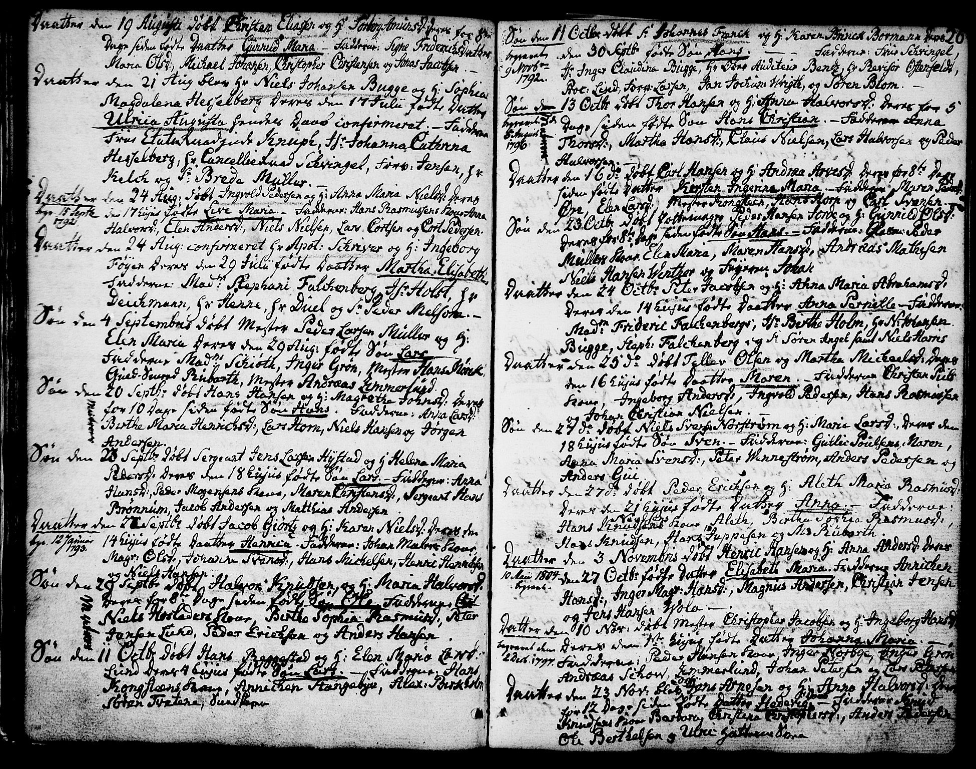 Larvik kirkebøker, SAKO/A-352/G/Ga/L0001: Parish register (copy) no. I 1, 1785-1807, p. 26