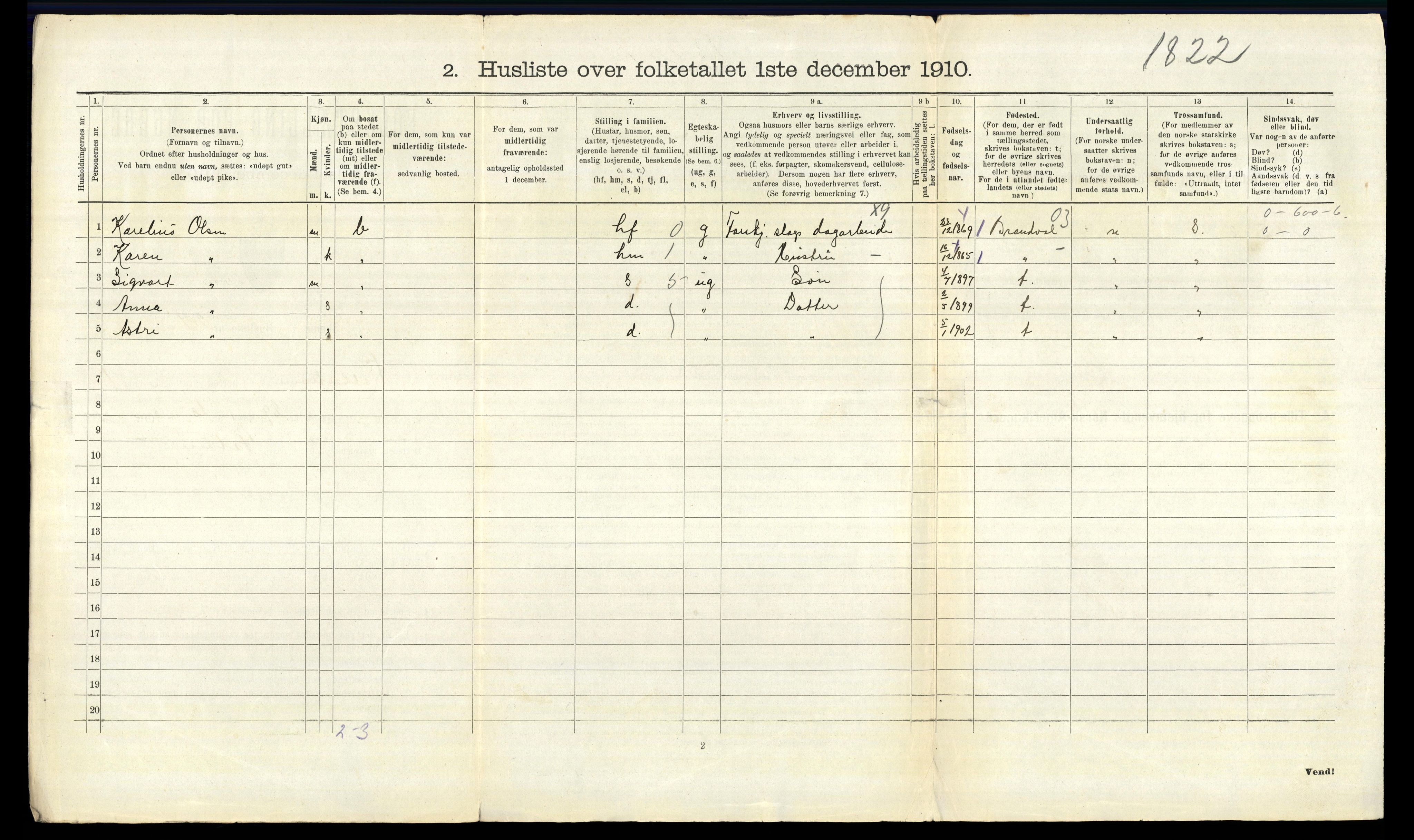 RA, 1910 census for Lillestrøm, 1910, p. 468