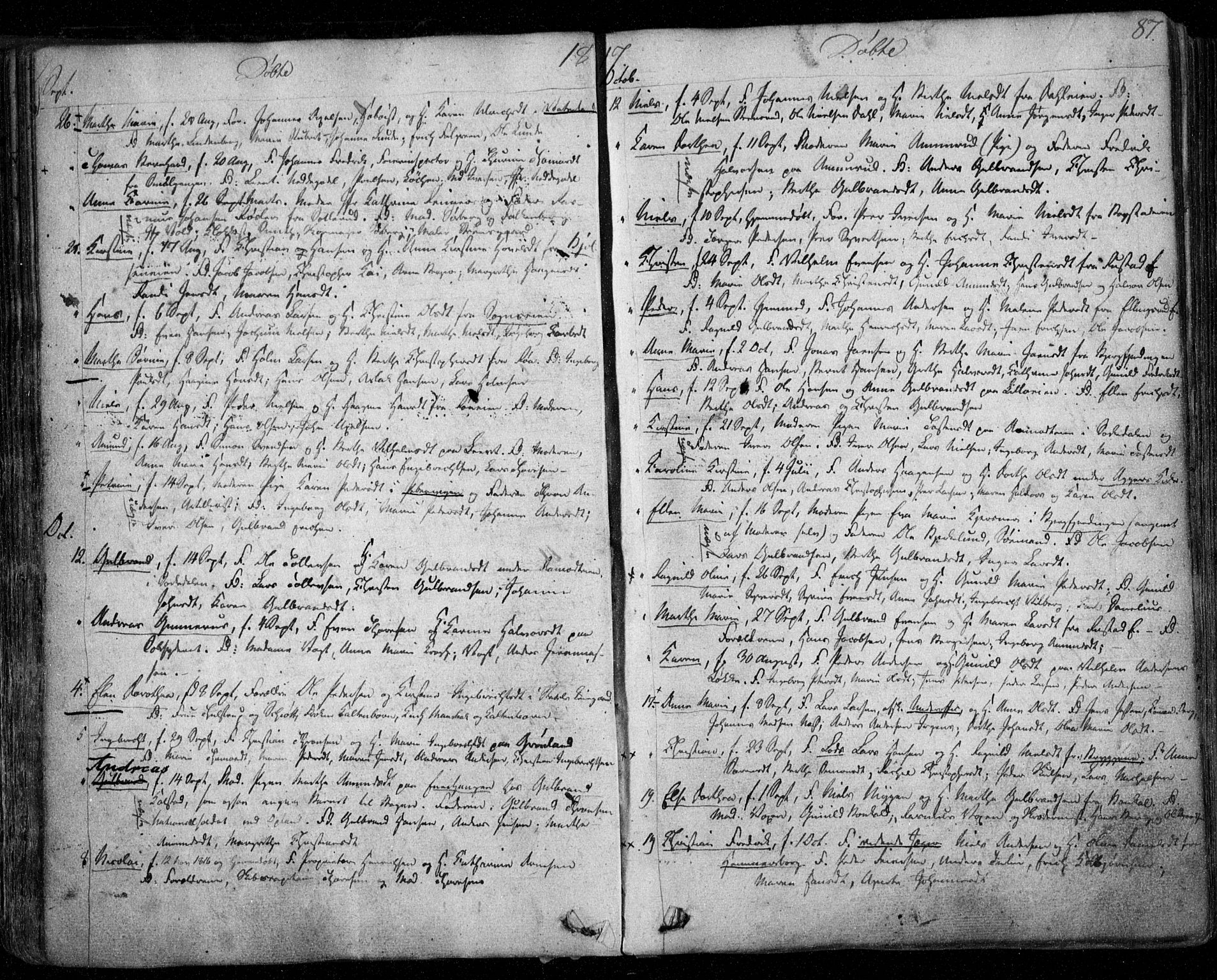 Aker prestekontor kirkebøker, AV/SAO-A-10861/F/L0011: Parish register (official) no. 11, 1810-1819, p. 87