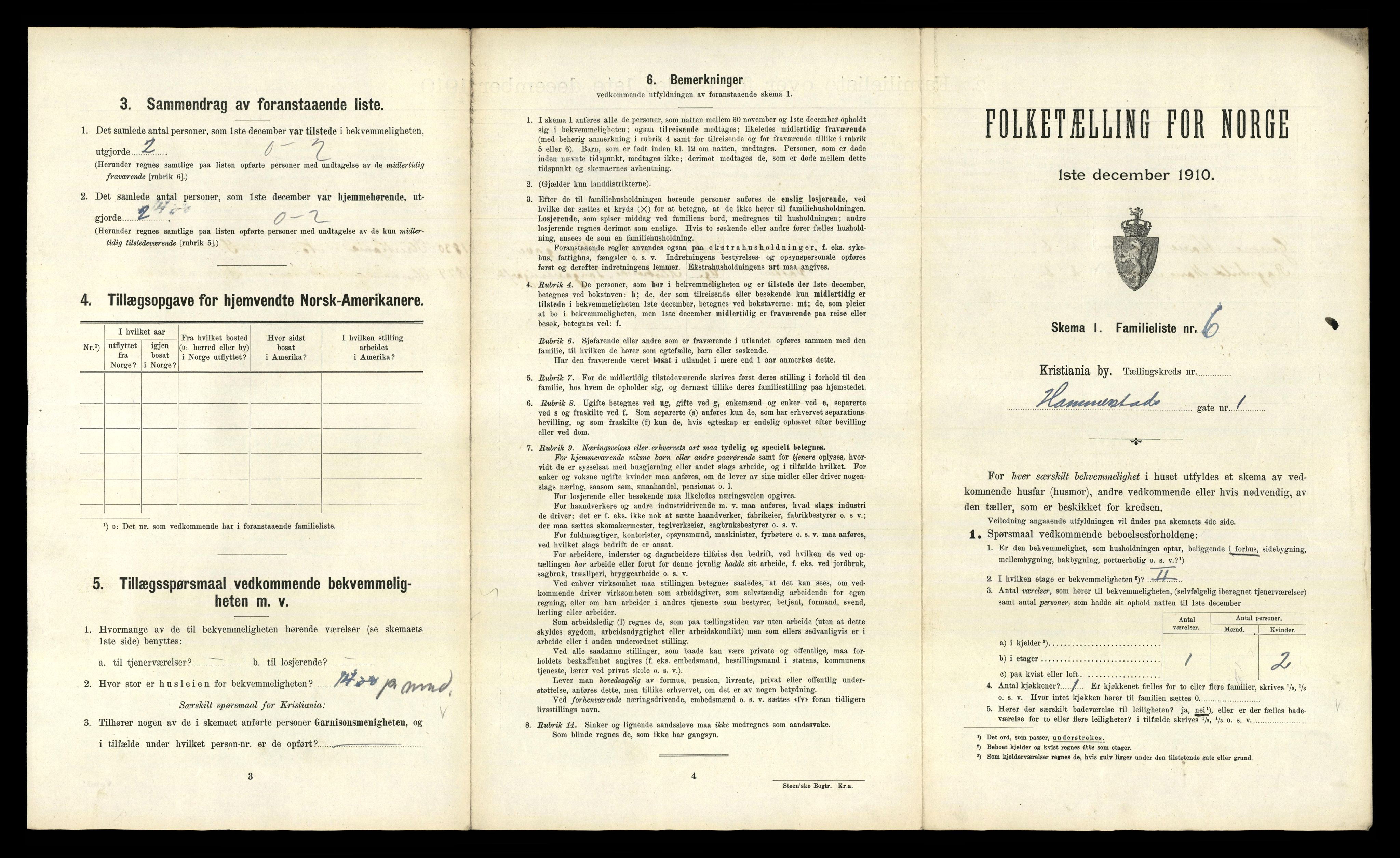 RA, 1910 census for Kristiania, 1910, p. 33427