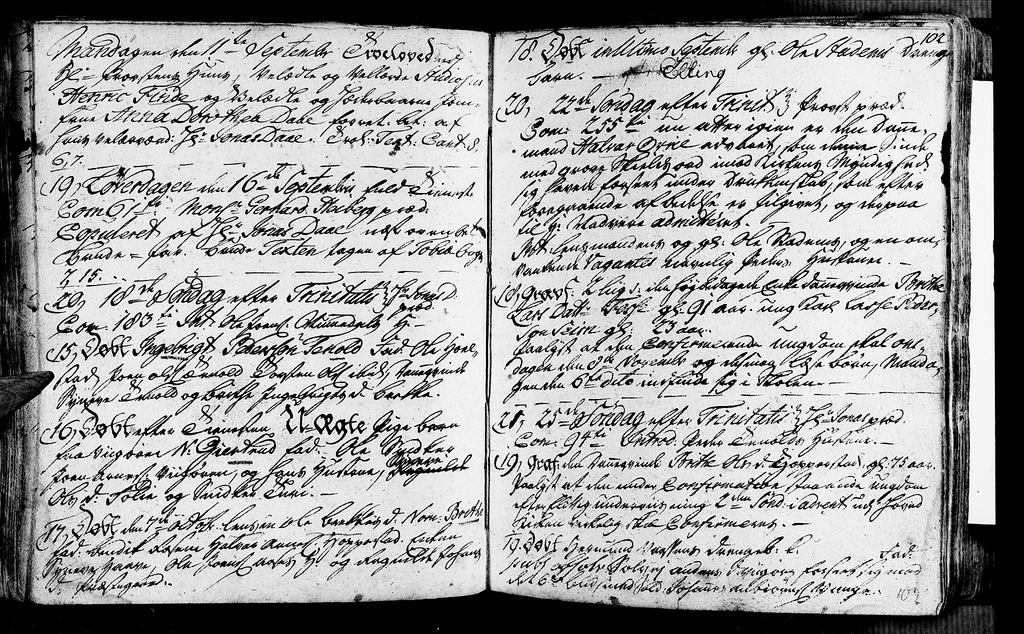 Vik sokneprestembete, SAB/A-81501: Parish register (official) no. A 2 /1, 1740-1757, p. 102