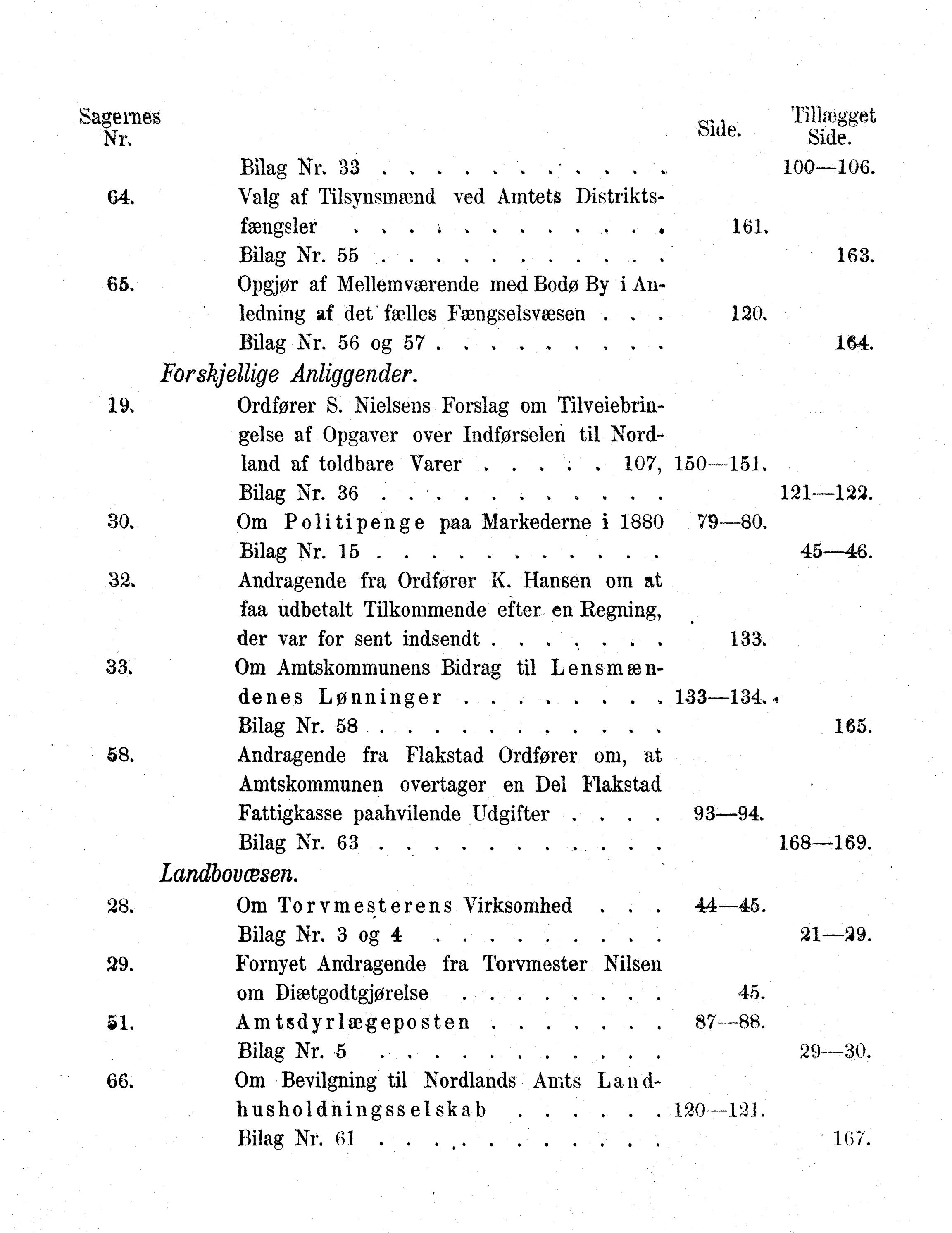 Nordland Fylkeskommune. Fylkestinget, AIN/NFK-17/176/A/Ac/L0013: Fylkestingsforhandlinger 1880, 1880