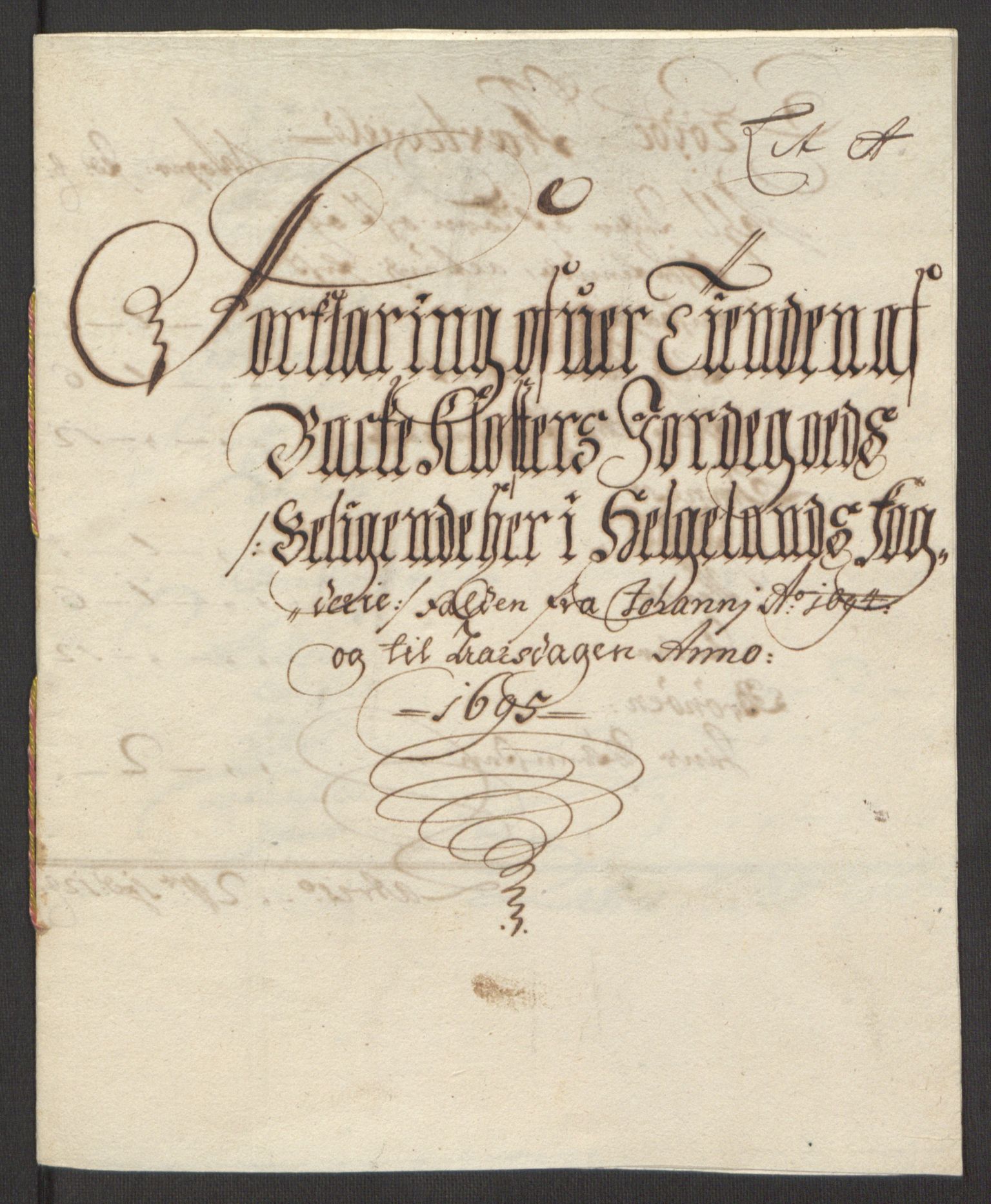 Rentekammeret inntil 1814, Reviderte regnskaper, Fogderegnskap, RA/EA-4092/R65/L4505: Fogderegnskap Helgeland, 1693-1696, p. 278