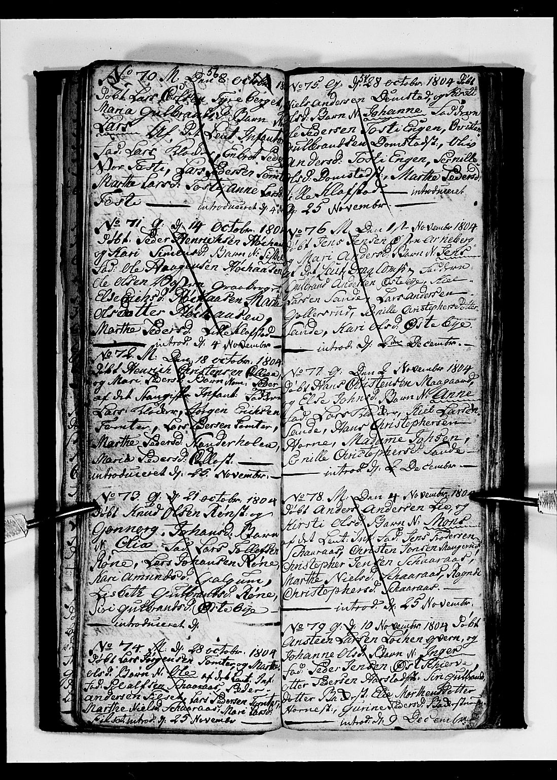 Romedal prestekontor, SAH/PREST-004/L/L0003: Parish register (copy) no. 3, 1801-1806, p. 56-57