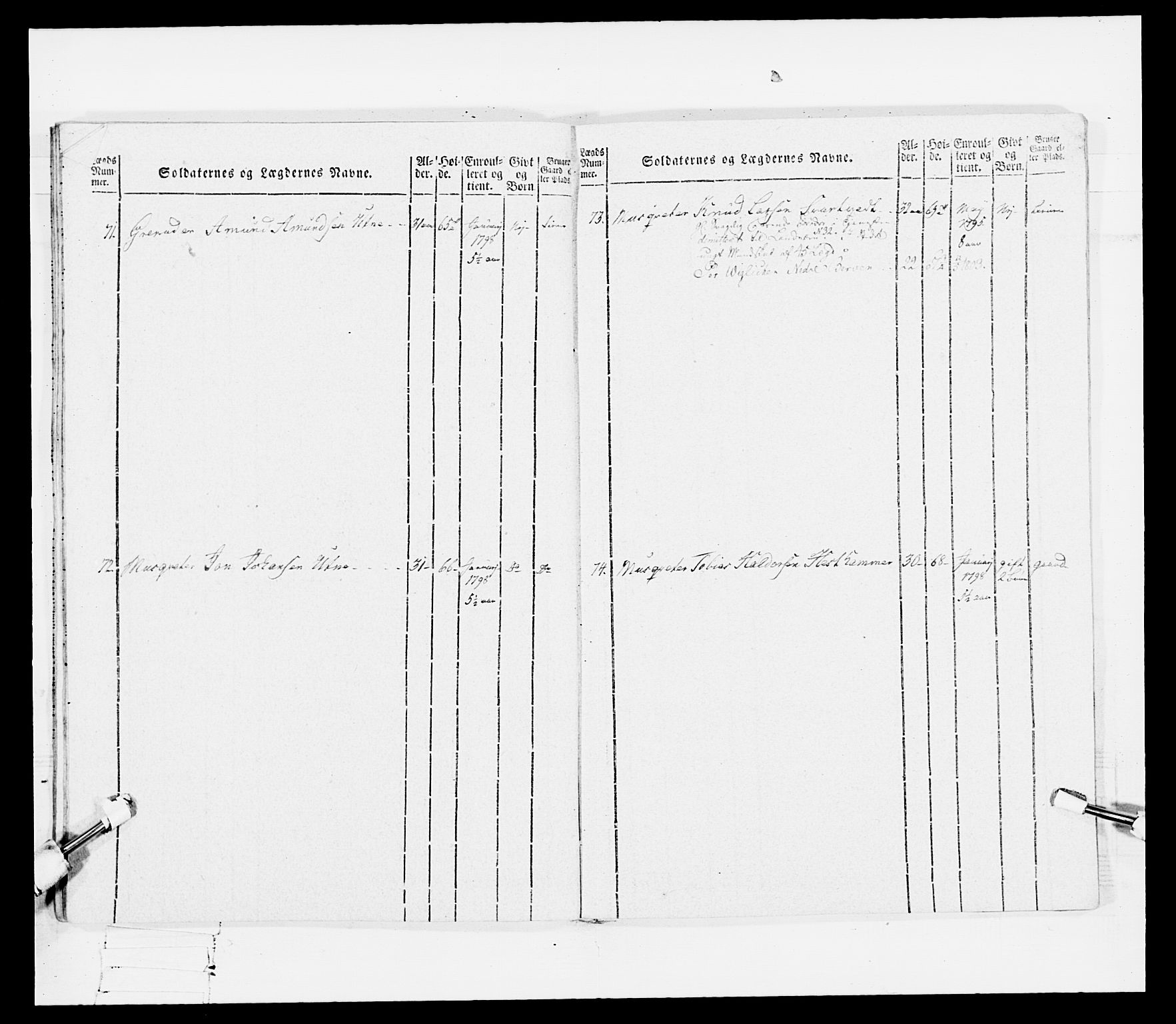 Generalitets- og kommissariatskollegiet, Det kongelige norske kommissariatskollegium, AV/RA-EA-5420/E/Eh/L0097: Bergenhusiske nasjonale infanteriregiment, 1803-1807, p. 160