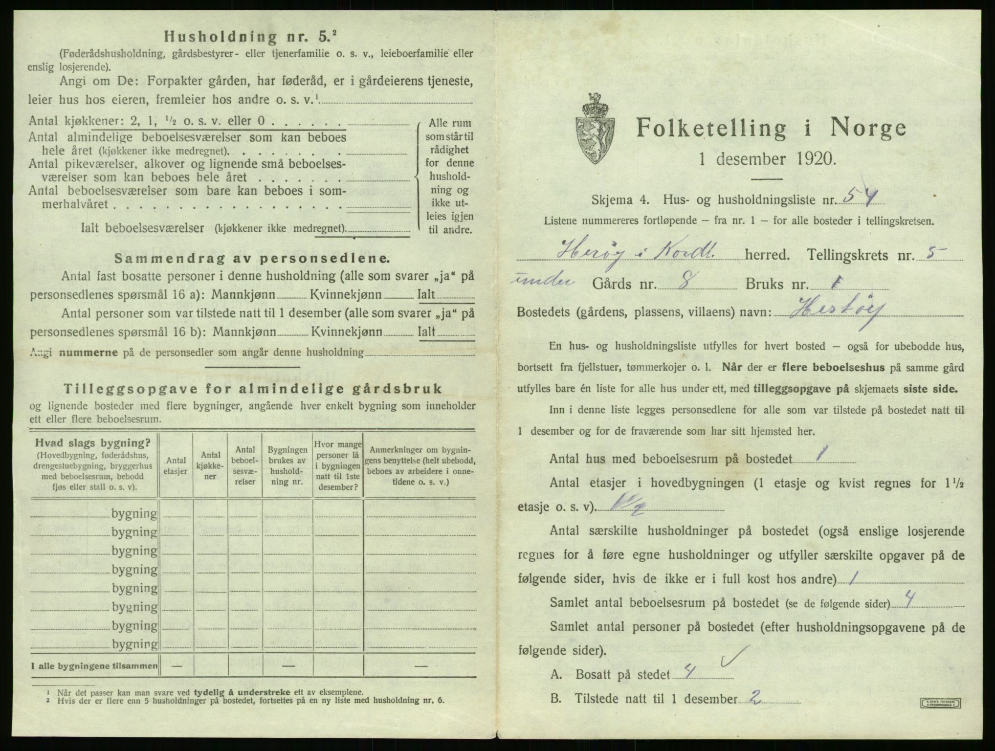 SAT, 1920 census for Herøy, 1920, p. 582