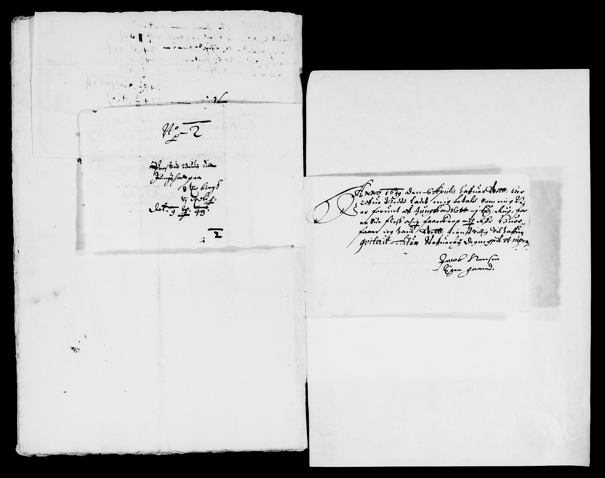 Rentekammeret inntil 1814, Reviderte regnskaper, Lensregnskaper, AV/RA-EA-5023/R/Rb/Rbp/L0034: Bratsberg len, 1647-1649