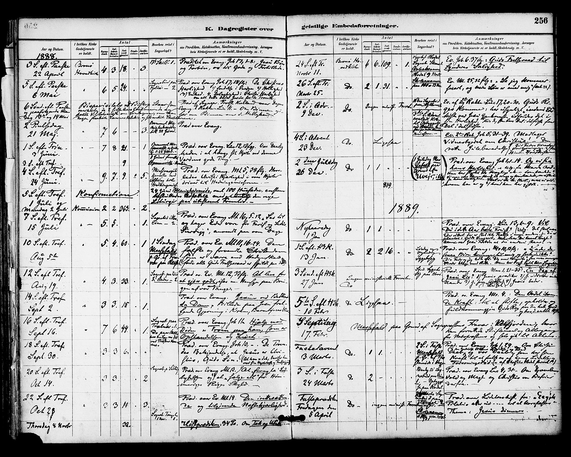 Ministerialprotokoller, klokkerbøker og fødselsregistre - Nordland, SAT/A-1459/813/L0200: Parish register (official) no. 813A10, 1886-1900, p. 256
