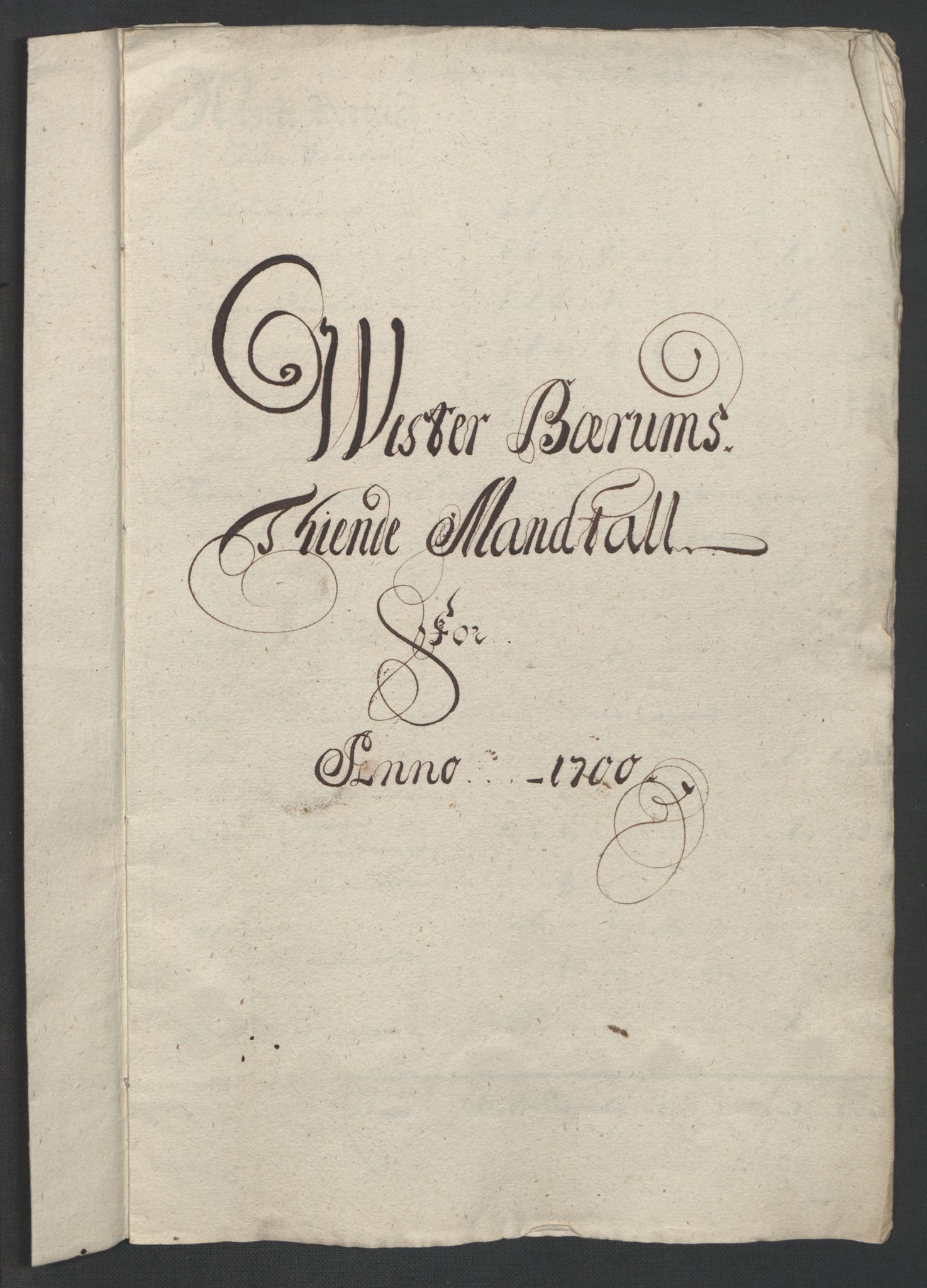 Rentekammeret inntil 1814, Reviderte regnskaper, Fogderegnskap, AV/RA-EA-4092/R10/L0443: Fogderegnskap Aker og Follo, 1700, p. 27