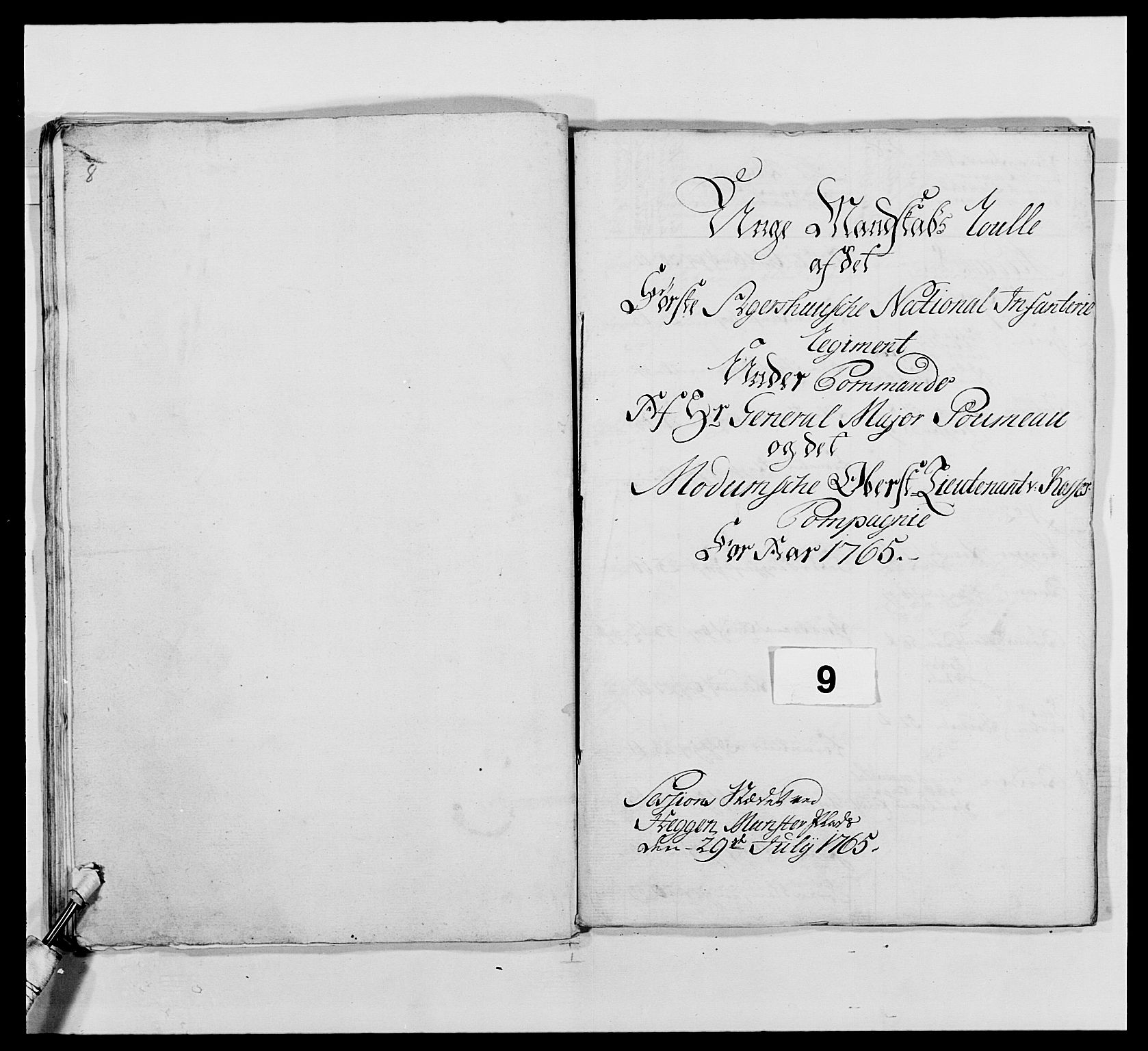 Kommanderende general (KG I) med Det norske krigsdirektorium, AV/RA-EA-5419/E/Ea/L0488: 1. Akershusiske regiment, 1765, p. 227