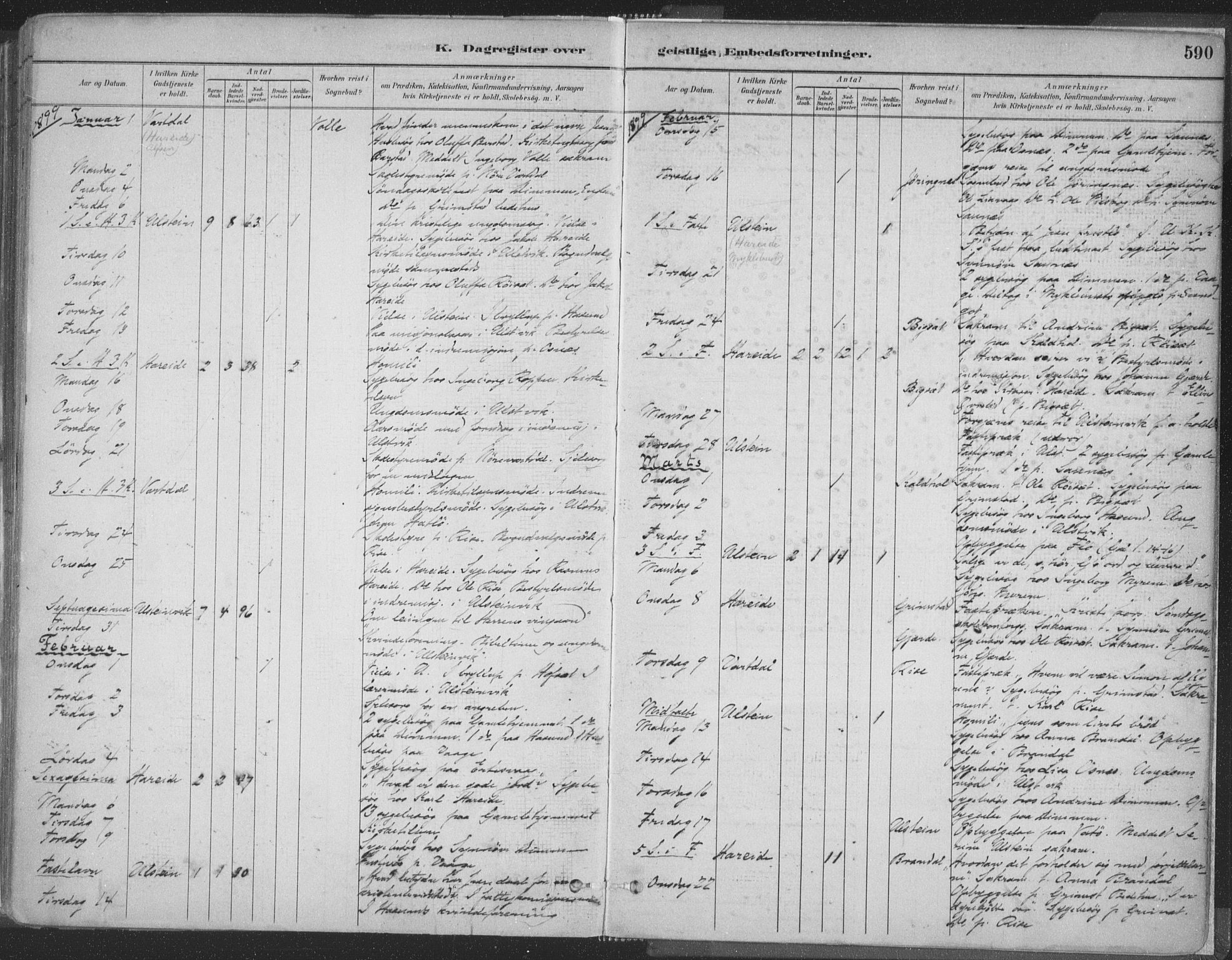 Ministerialprotokoller, klokkerbøker og fødselsregistre - Møre og Romsdal, SAT/A-1454/509/L0106: Parish register (official) no. 509A04, 1883-1922, p. 590