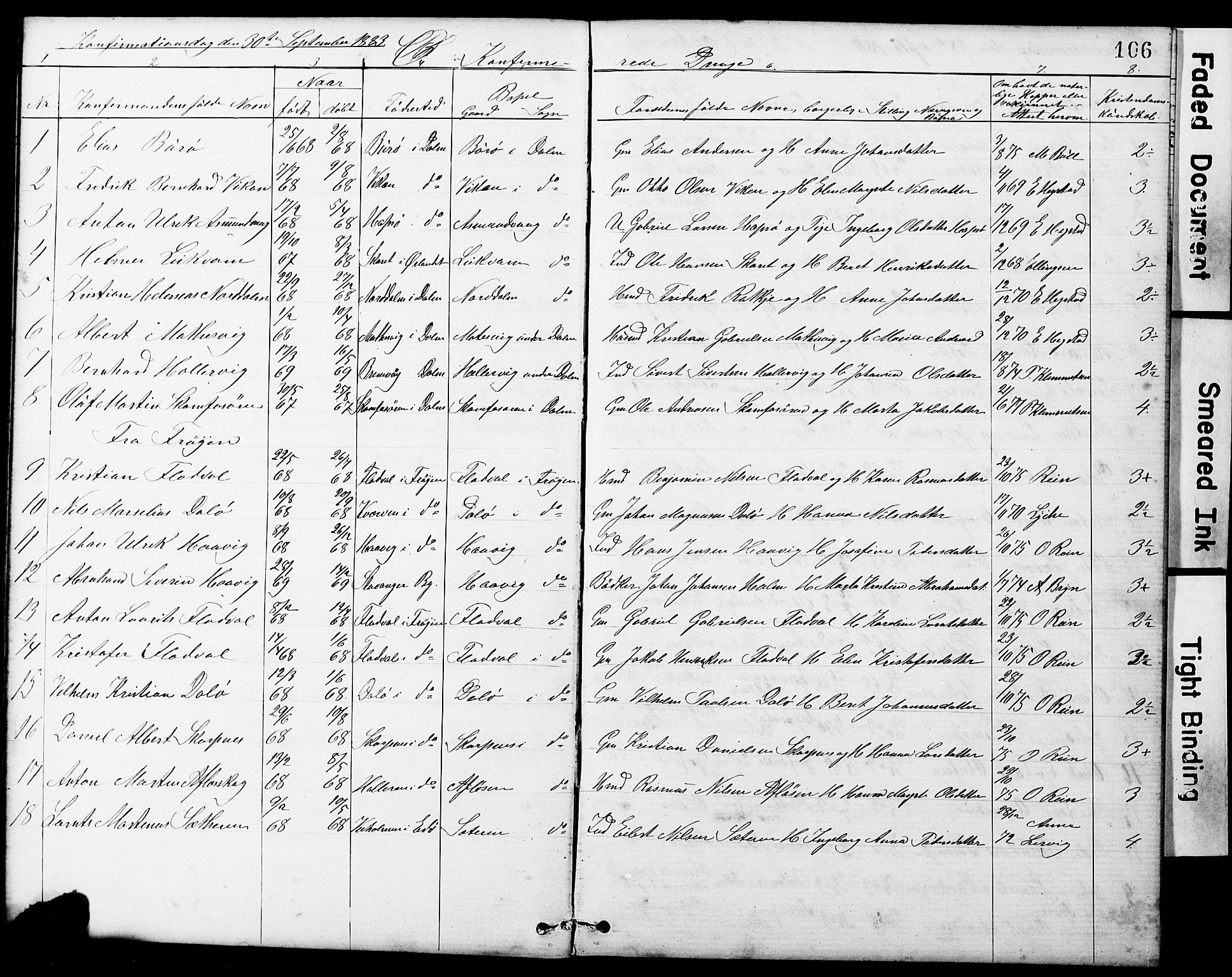 Ministerialprotokoller, klokkerbøker og fødselsregistre - Sør-Trøndelag, SAT/A-1456/634/L0541: Parish register (copy) no. 634C03, 1874-1891, p. 106