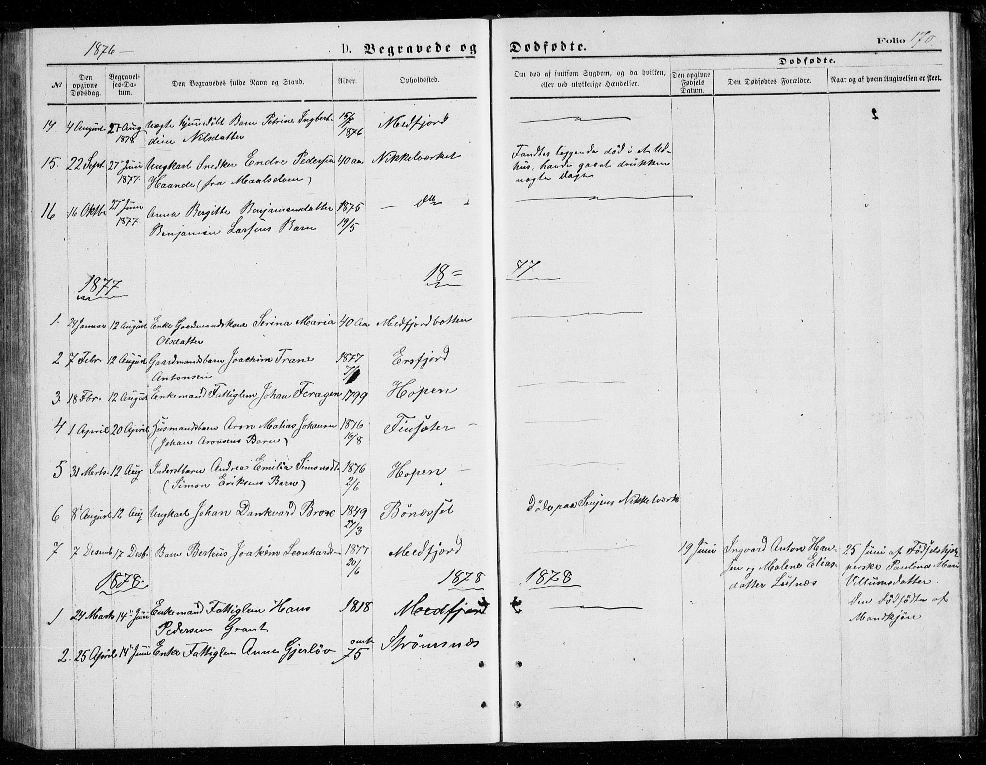 Berg sokneprestkontor, SATØ/S-1318/G/Ga/Gab/L0003klokker: Parish register (copy) no. 3, 1874-1886, p. 170