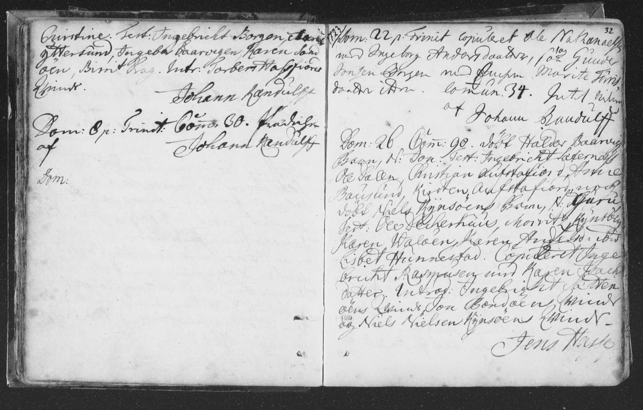 Ministerialprotokoller, klokkerbøker og fødselsregistre - Nord-Trøndelag, SAT/A-1458/786/L0685: Parish register (official) no. 786A01, 1710-1798, p. 32