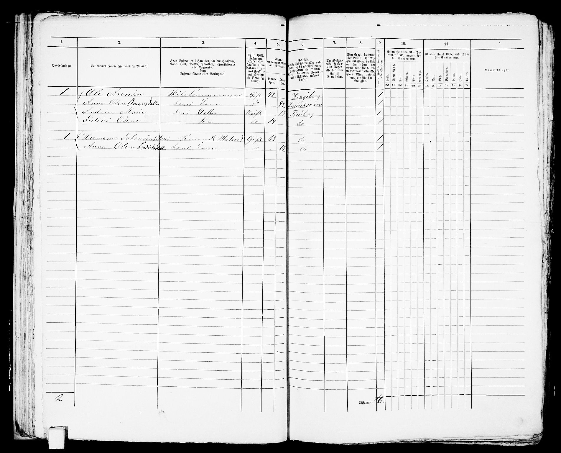 RA, 1865 census for Tønsberg, 1865, p. 53