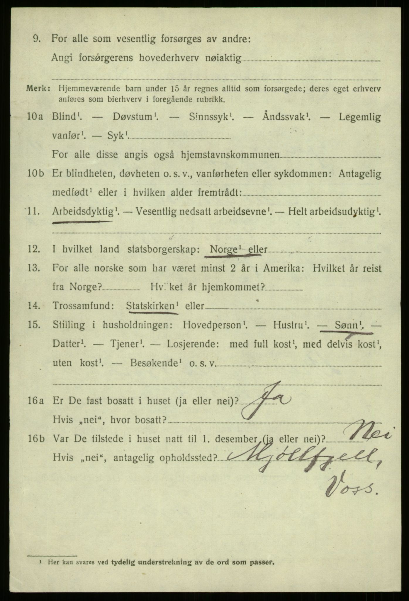 SAB, 1920 census for Fjaler, 1920, p. 6760