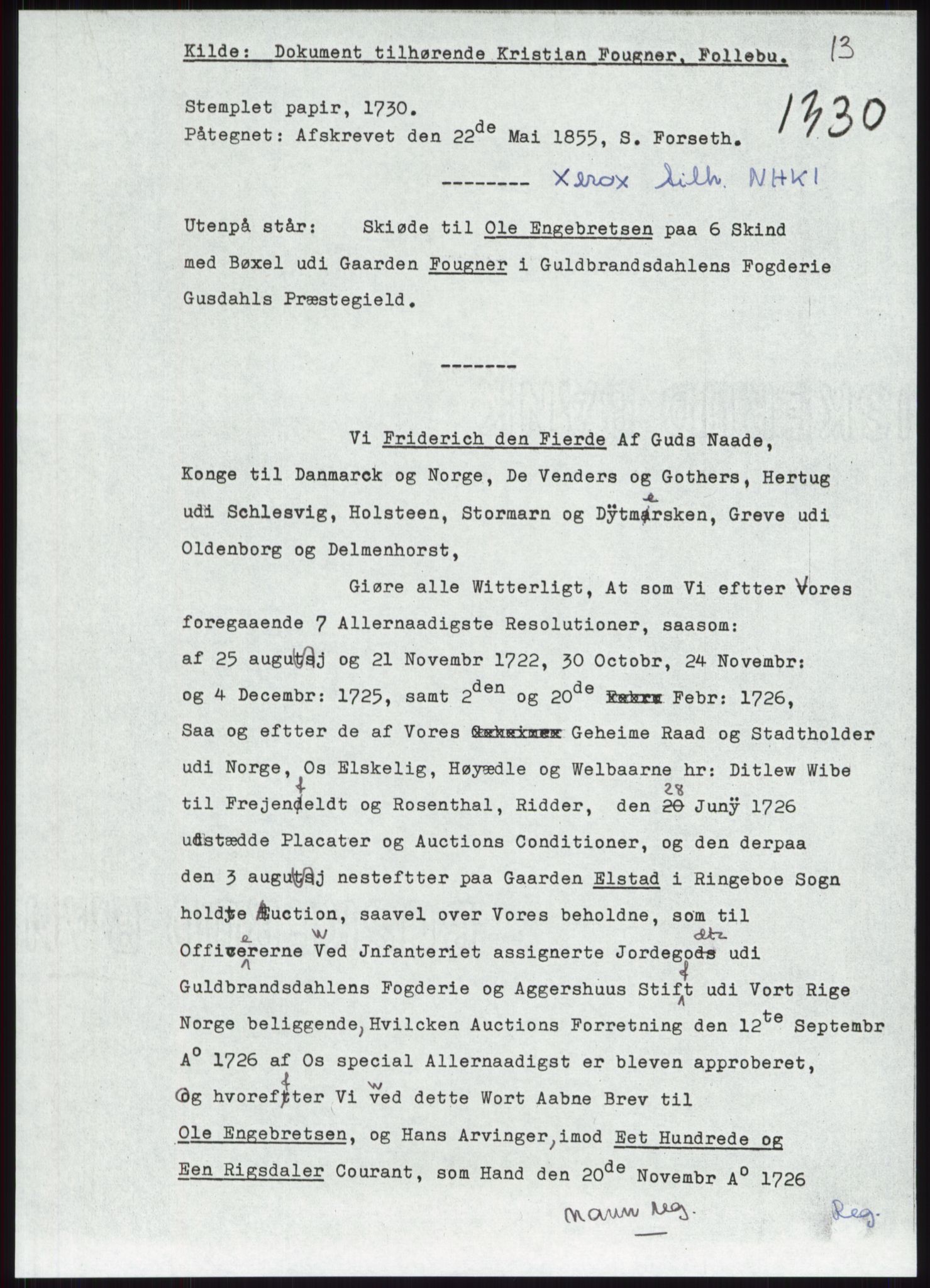 Samlinger til kildeutgivelse, Diplomavskriftsamlingen, RA/EA-4053/H/Ha, p. 2087