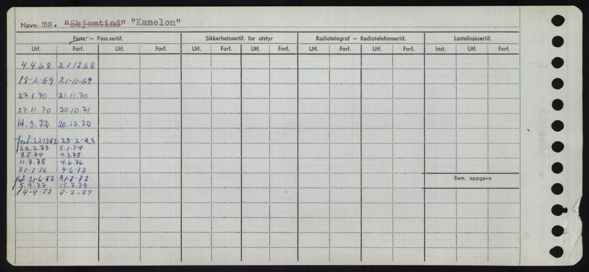 Sjøfartsdirektoratet med forløpere, Skipsmålingen, AV/RA-S-1627/H/Ha/L0003/0001: Fartøy, Hilm-Mar / Fartøy, Hilm-Kol, p. 654