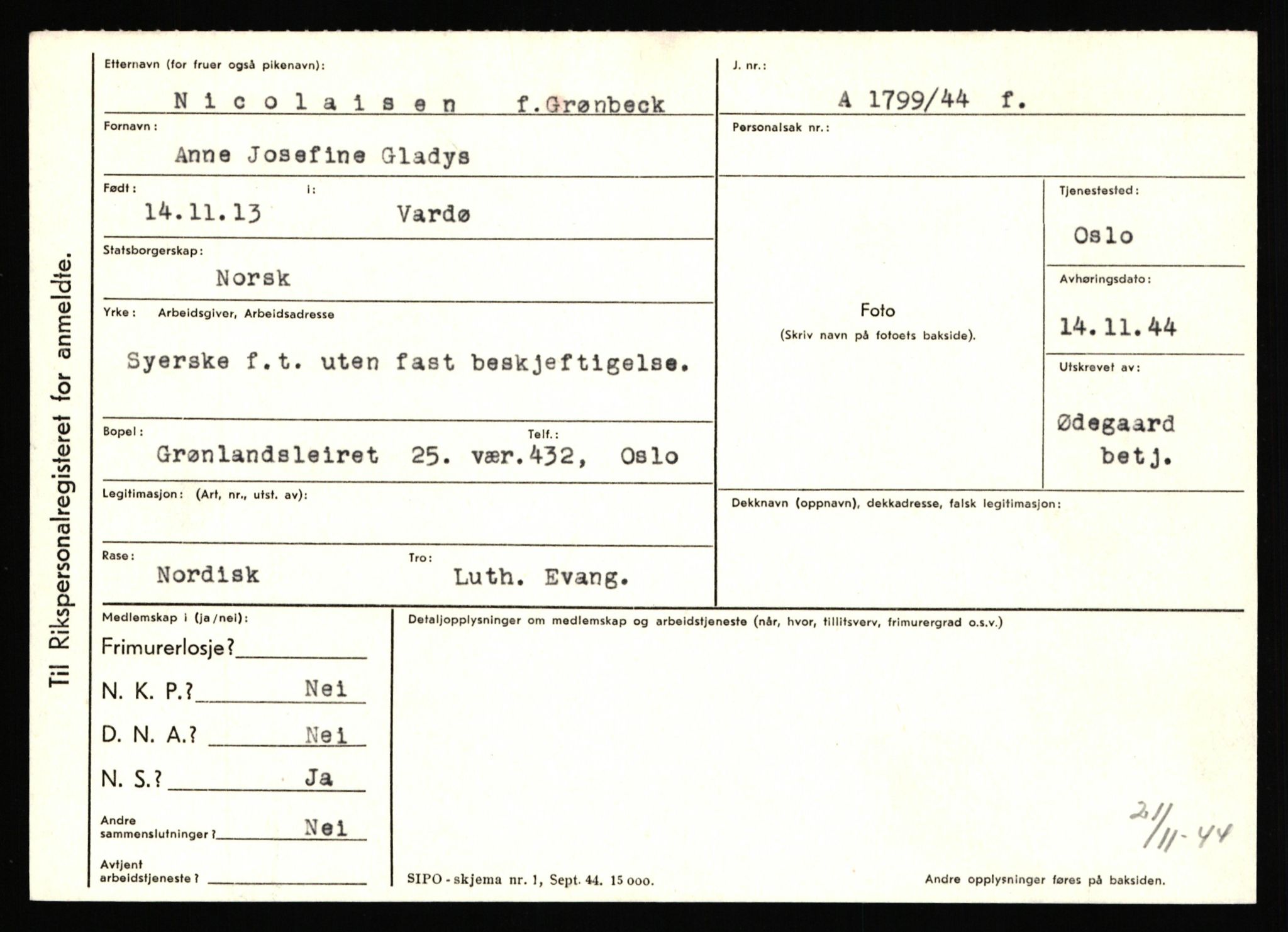 Statspolitiet - Hovedkontoret / Osloavdelingen, AV/RA-S-1329/C/Ca/L0011: Molberg - Nøstvold, 1943-1945, p. 2243