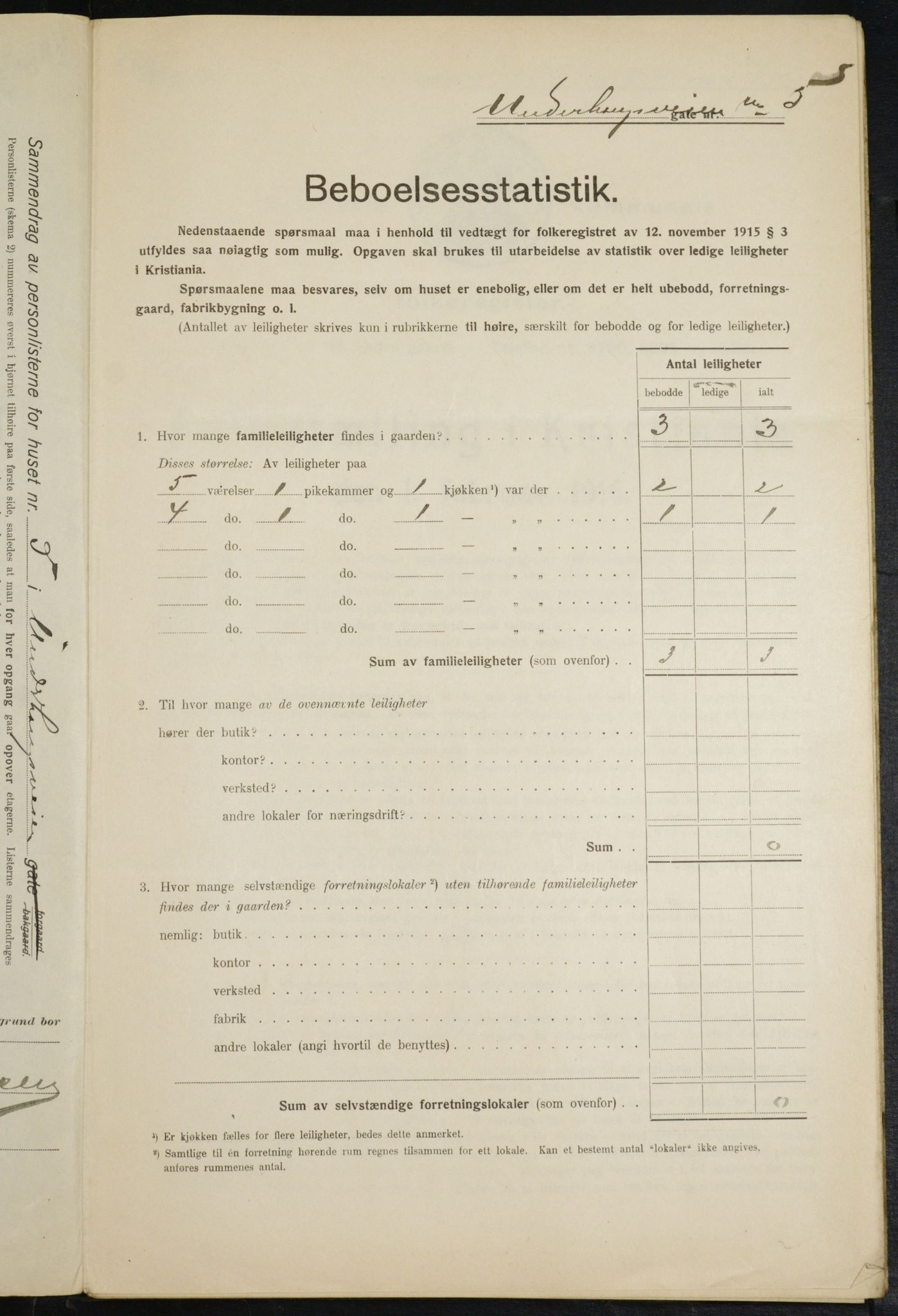 OBA, Municipal Census 1916 for Kristiania, 1916, p. 123526