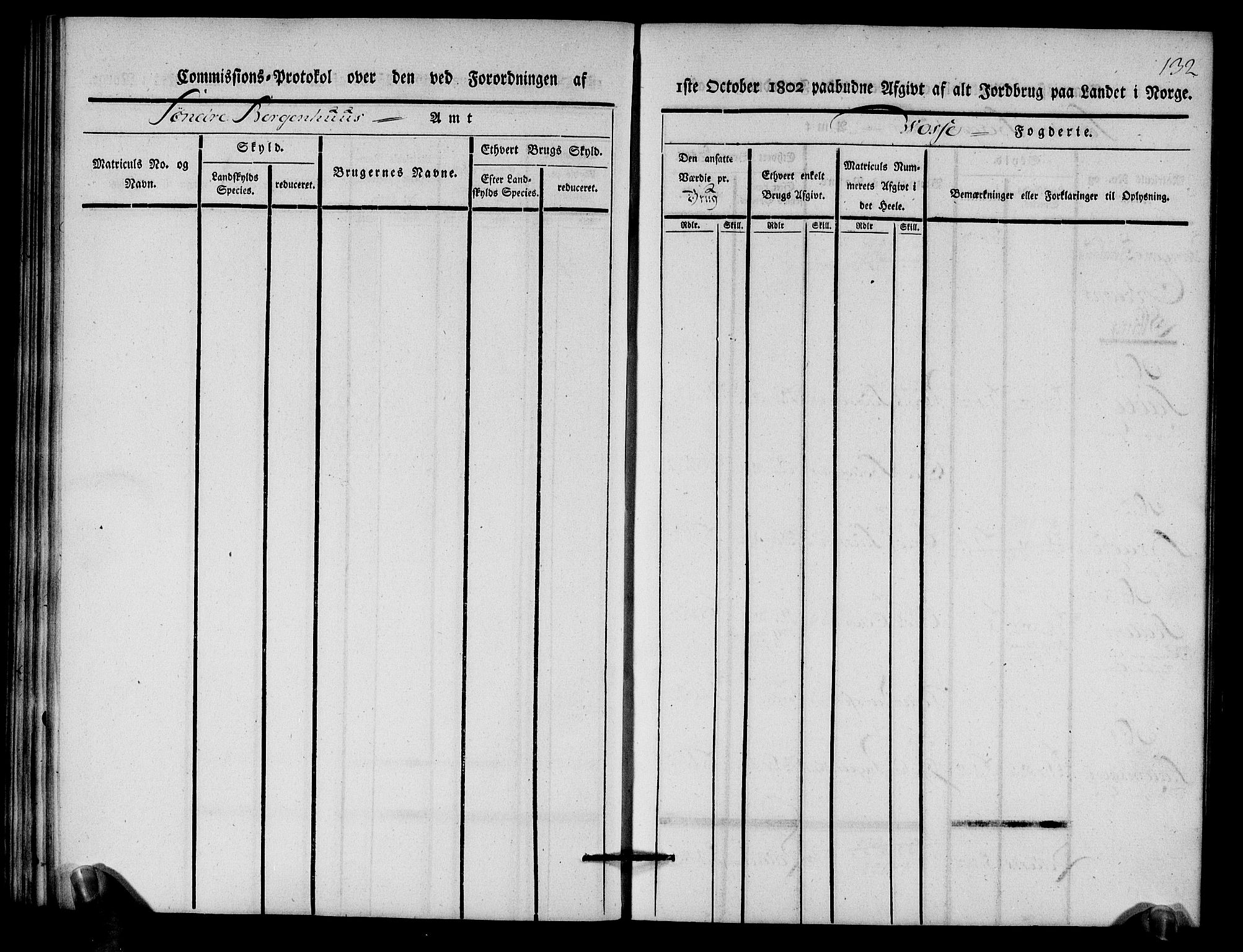 Rentekammeret inntil 1814, Realistisk ordnet avdeling, AV/RA-EA-4070/N/Ne/Nea/L0112: Nordhordland og Voss fogderi. Kommisjonsprotokoll for Voss, 1803, p. 134