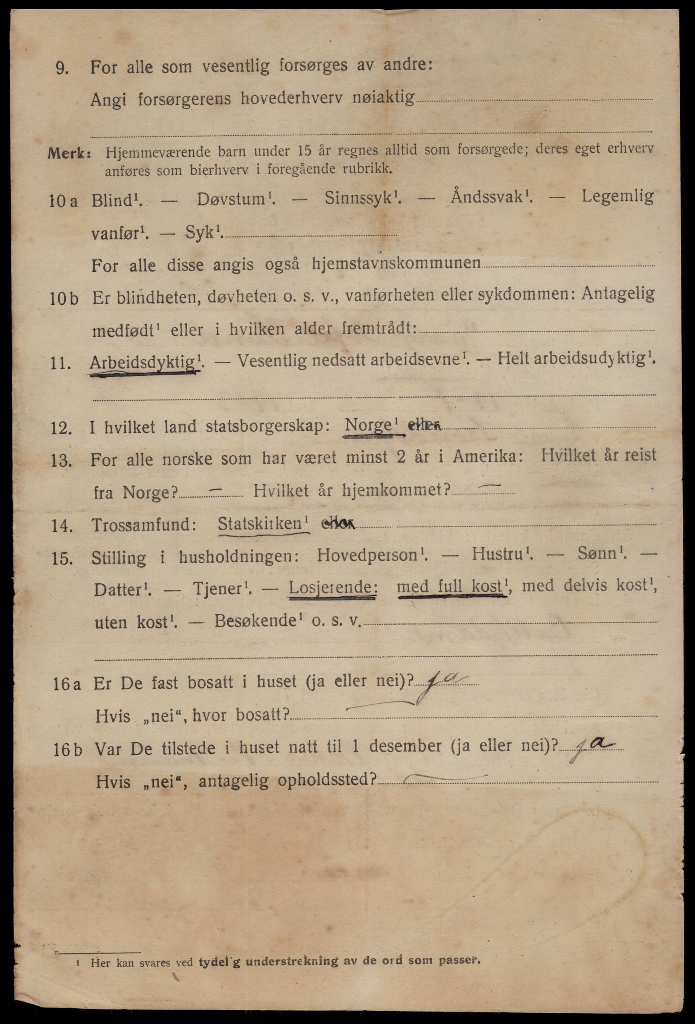 SAT, 1920 census for Trondheim, 1920, p. 133967