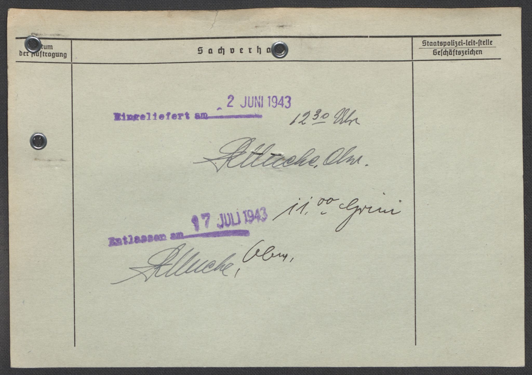 Befehlshaber der Sicherheitspolizei und des SD, RA/RAFA-5969/E/Ea/Eaa/L0005: Register over norske fanger i Møllergata 19: Hø-Kj, 1940-1945, p. 81