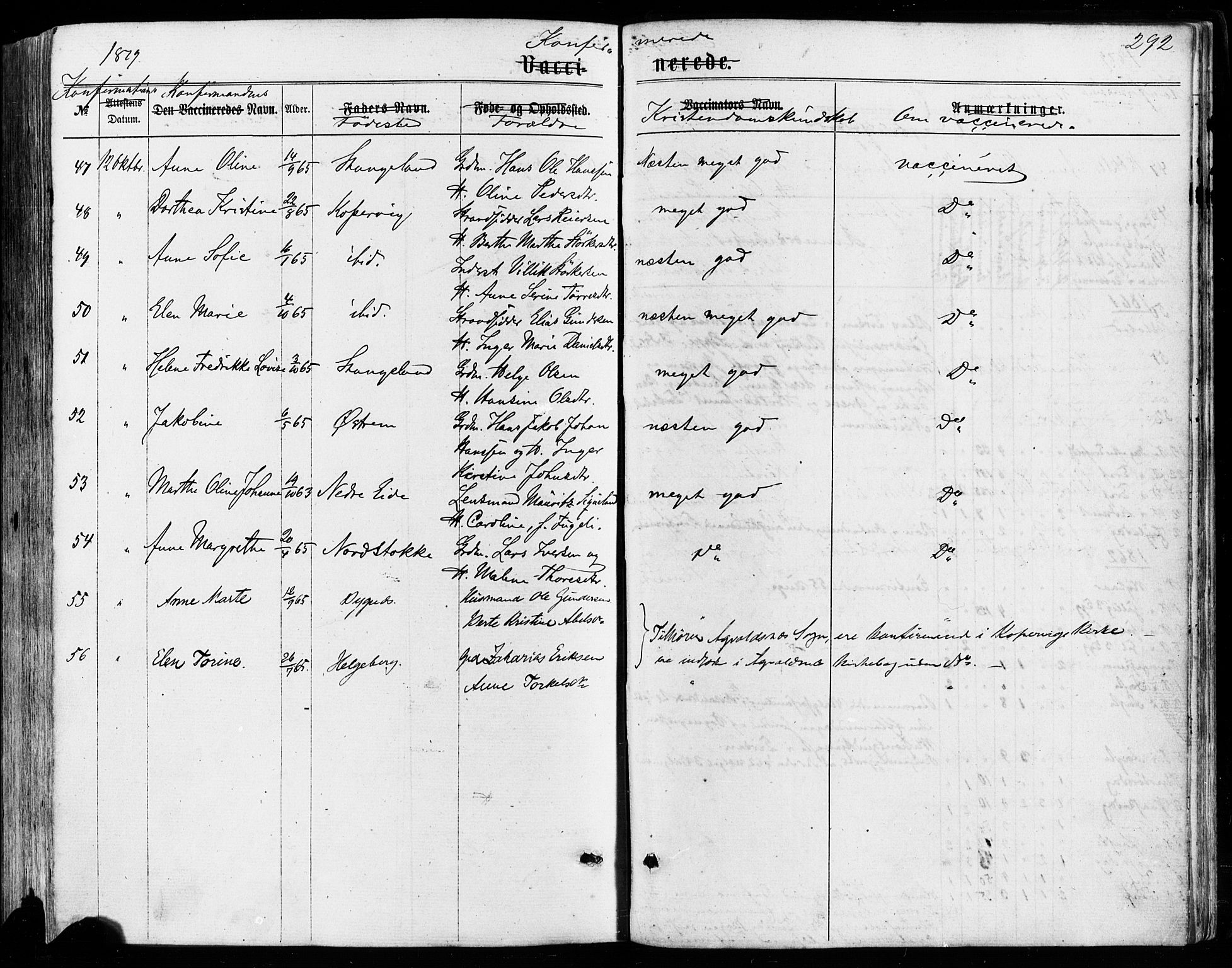 Avaldsnes sokneprestkontor, SAST/A -101851/H/Ha/Haa/L0011: Parish register (official) no. A 11, 1861-1880, p. 292