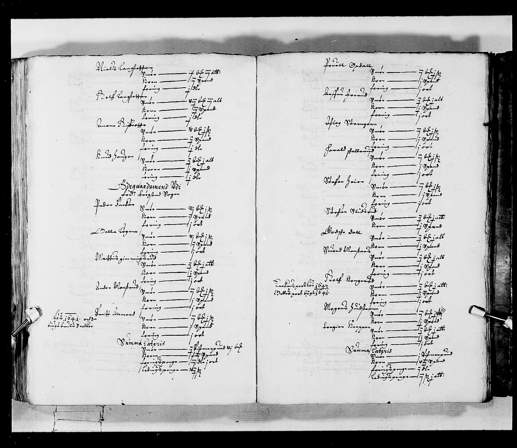 Stattholderembetet 1572-1771, AV/RA-EA-2870/Ek/L0019/0001: Jordebøker 1633-1658 / Jordebøker for Akershus len, 1642, p. 230