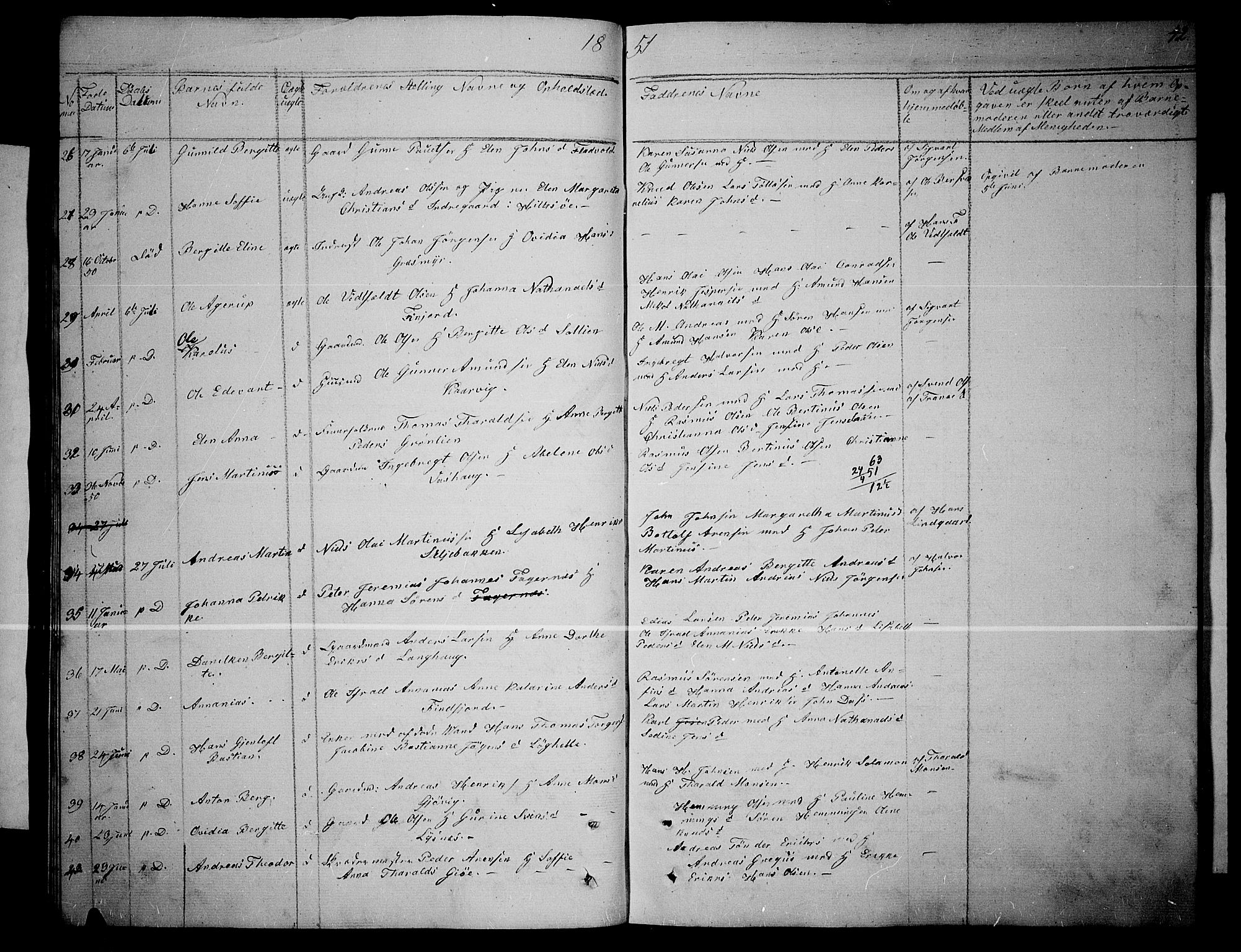 Lenvik sokneprestembete, AV/SATØ-S-1310/H/Ha/Hab/L0003klokker: Parish register (copy) no. 3, 1844-1858, p. 42