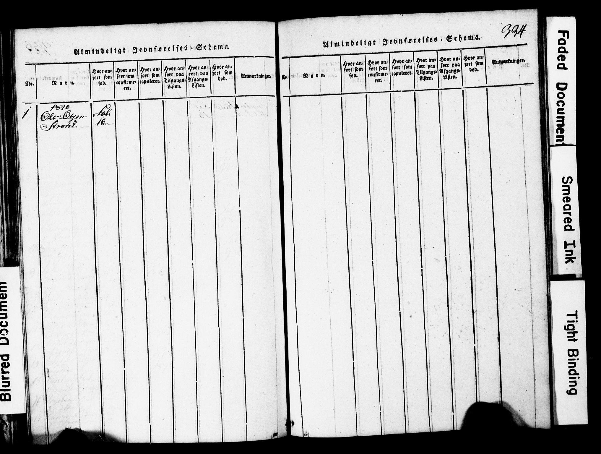 Vang prestekontor, Valdres, SAH/PREST-140/H/Hb/L0001: Parish register (copy) no. 1, 1814-1820, p. 334