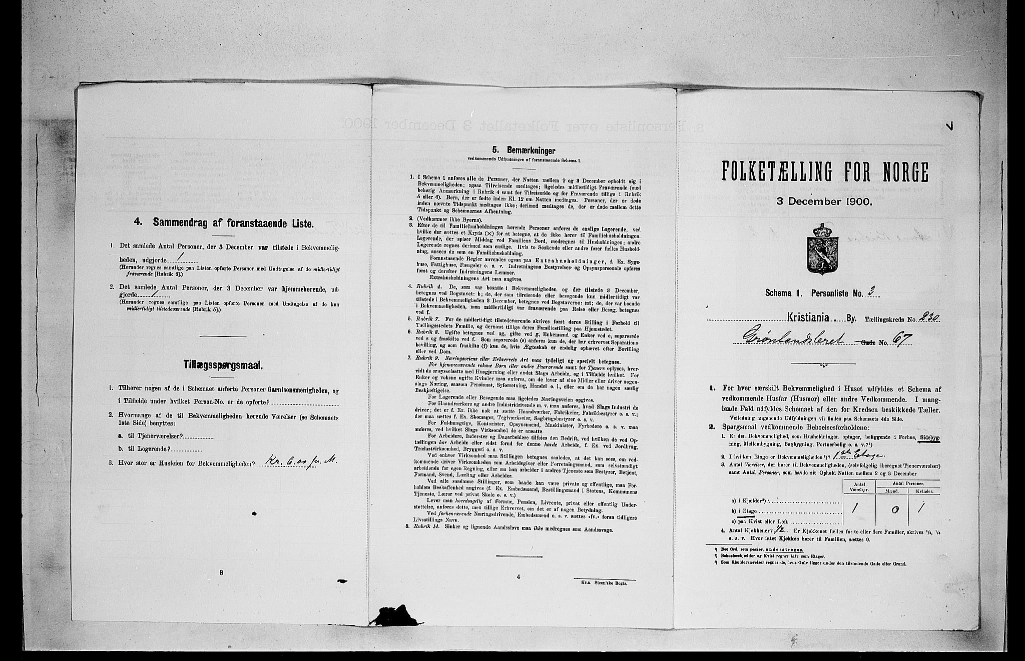 SAO, 1900 census for Kristiania, 1900, p. 30507