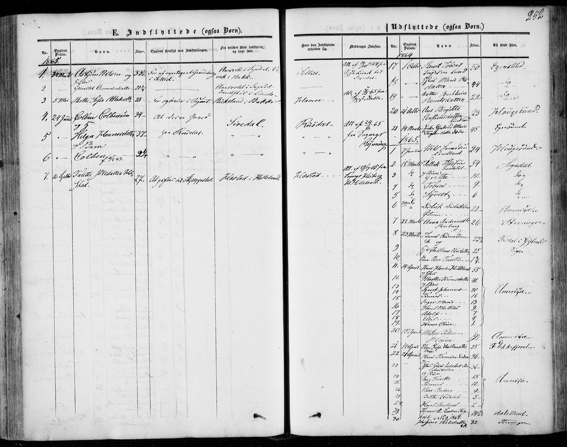 Lund sokneprestkontor, AV/SAST-A-101809/S06/L0009: Parish register (official) no. A 8, 1853-1877, p. 252