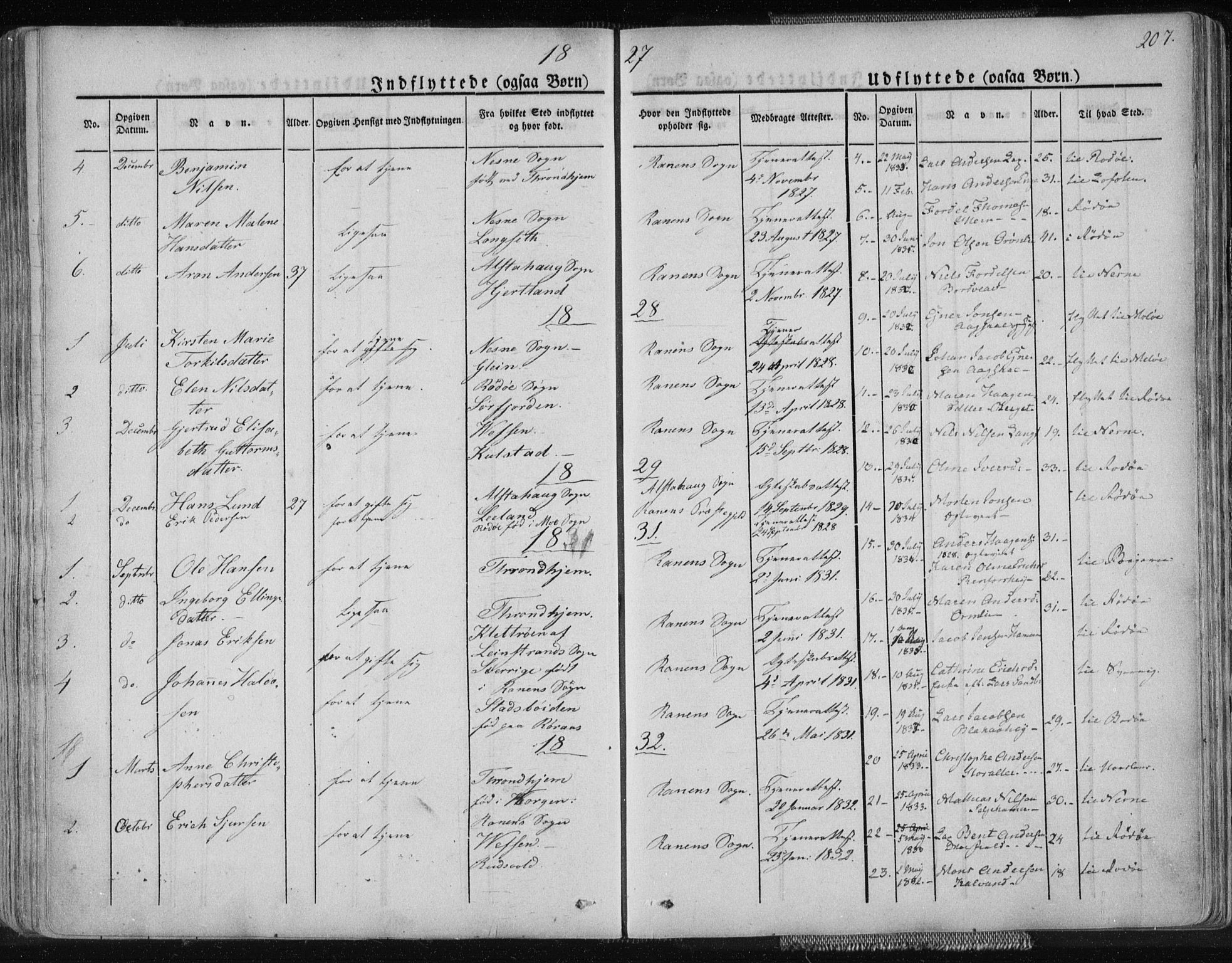 Ministerialprotokoller, klokkerbøker og fødselsregistre - Nordland, SAT/A-1459/827/L0390: Parish register (official) no. 827A02, 1826-1841, p. 207