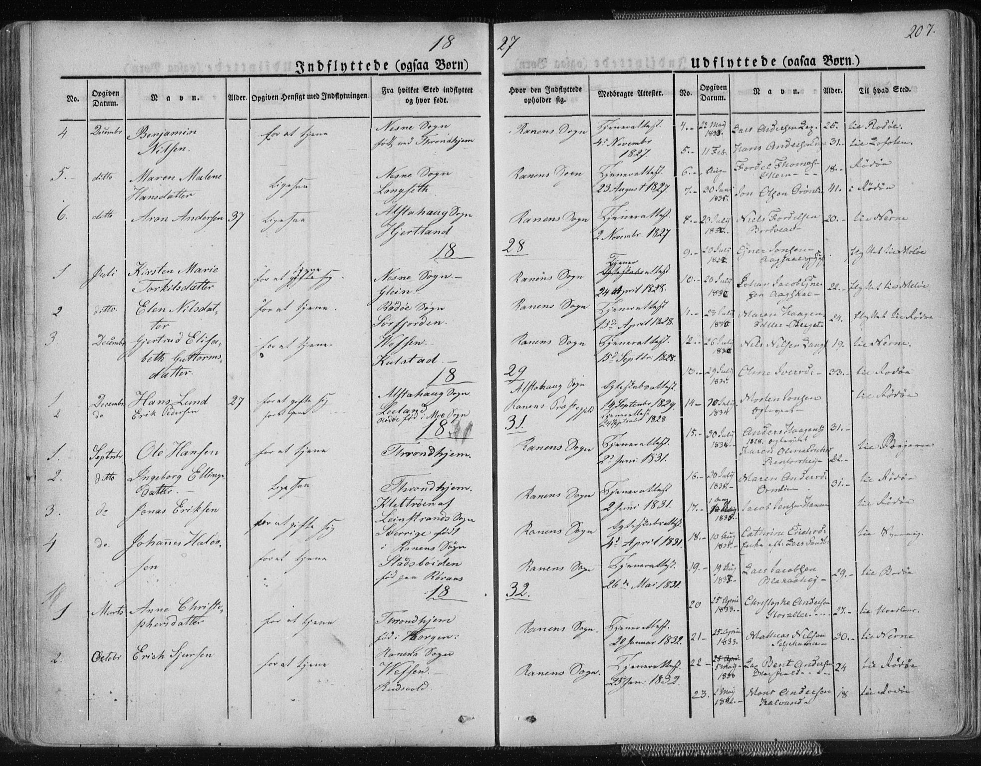 Ministerialprotokoller, klokkerbøker og fødselsregistre - Nordland, AV/SAT-A-1459/827/L0390: Parish register (official) no. 827A02, 1826-1841, p. 207