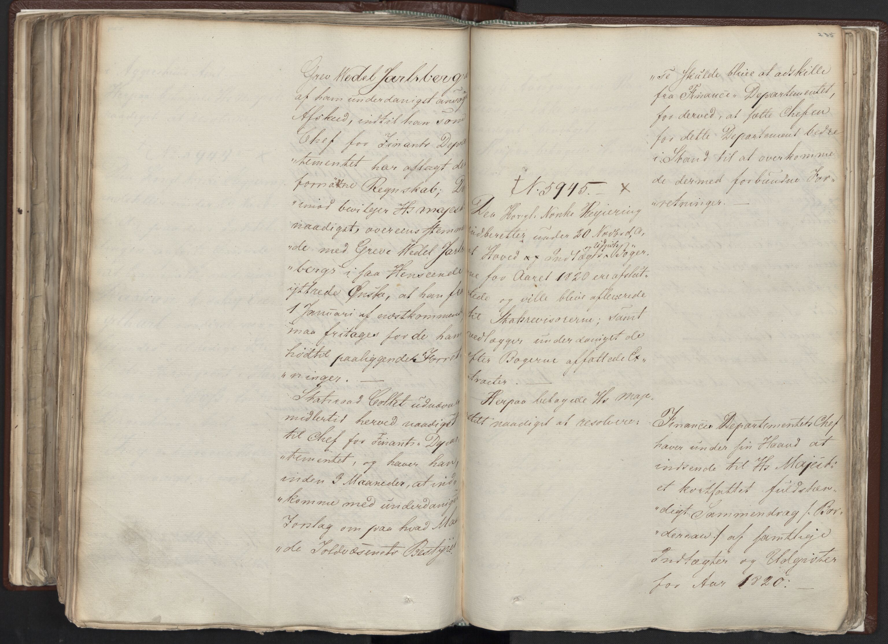 Statsrådssekretariatet, AV/RA-S-1001/A/Ab/L0012: Kgl. res. nr. 5679-6008 II, 1821, p. 234b-235a