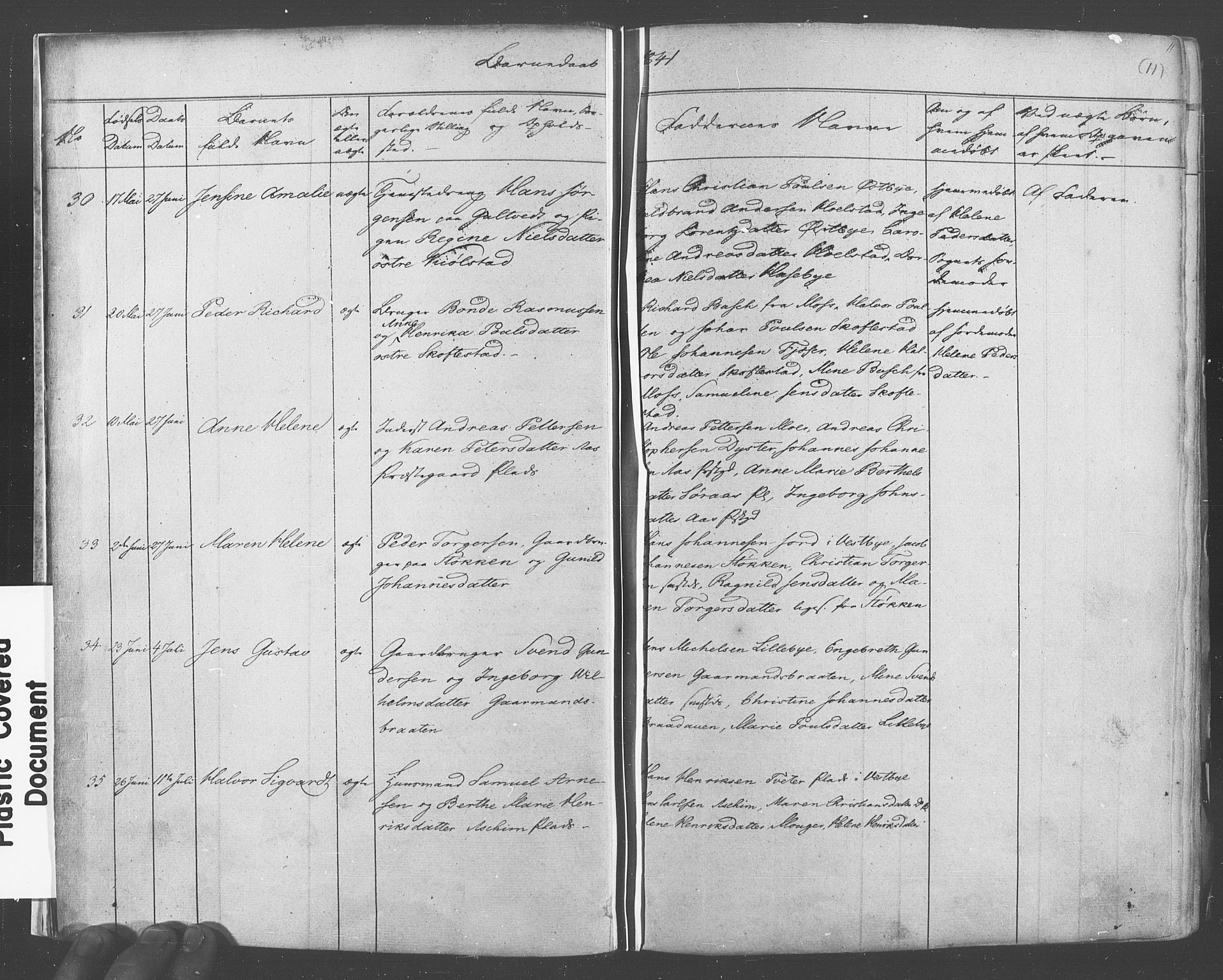 Ås prestekontor Kirkebøker, AV/SAO-A-10894/F/Fa/L0006: Parish register (official) no. I 6, 1841-1853, p. 10-11