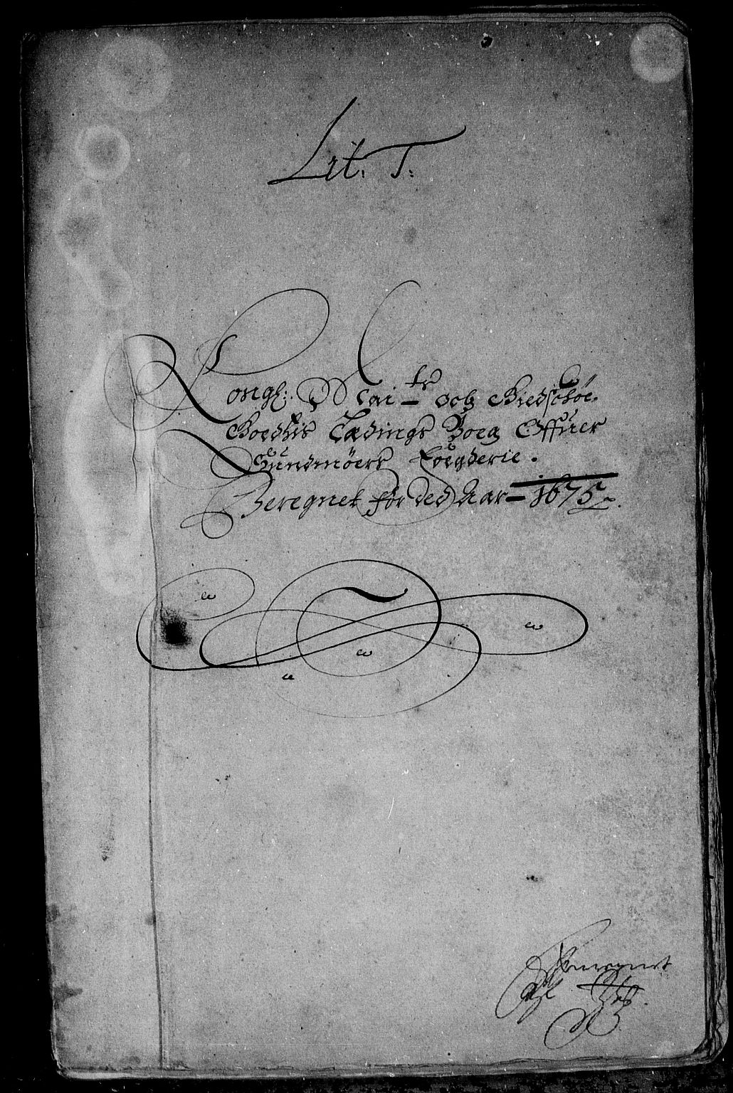 Rentekammeret inntil 1814, Reviderte regnskaper, Stiftamtstueregnskaper, Bergen stiftamt, AV/RA-EA-6043/R/Rc/L0043: Bergen stiftamt, 1675-1676