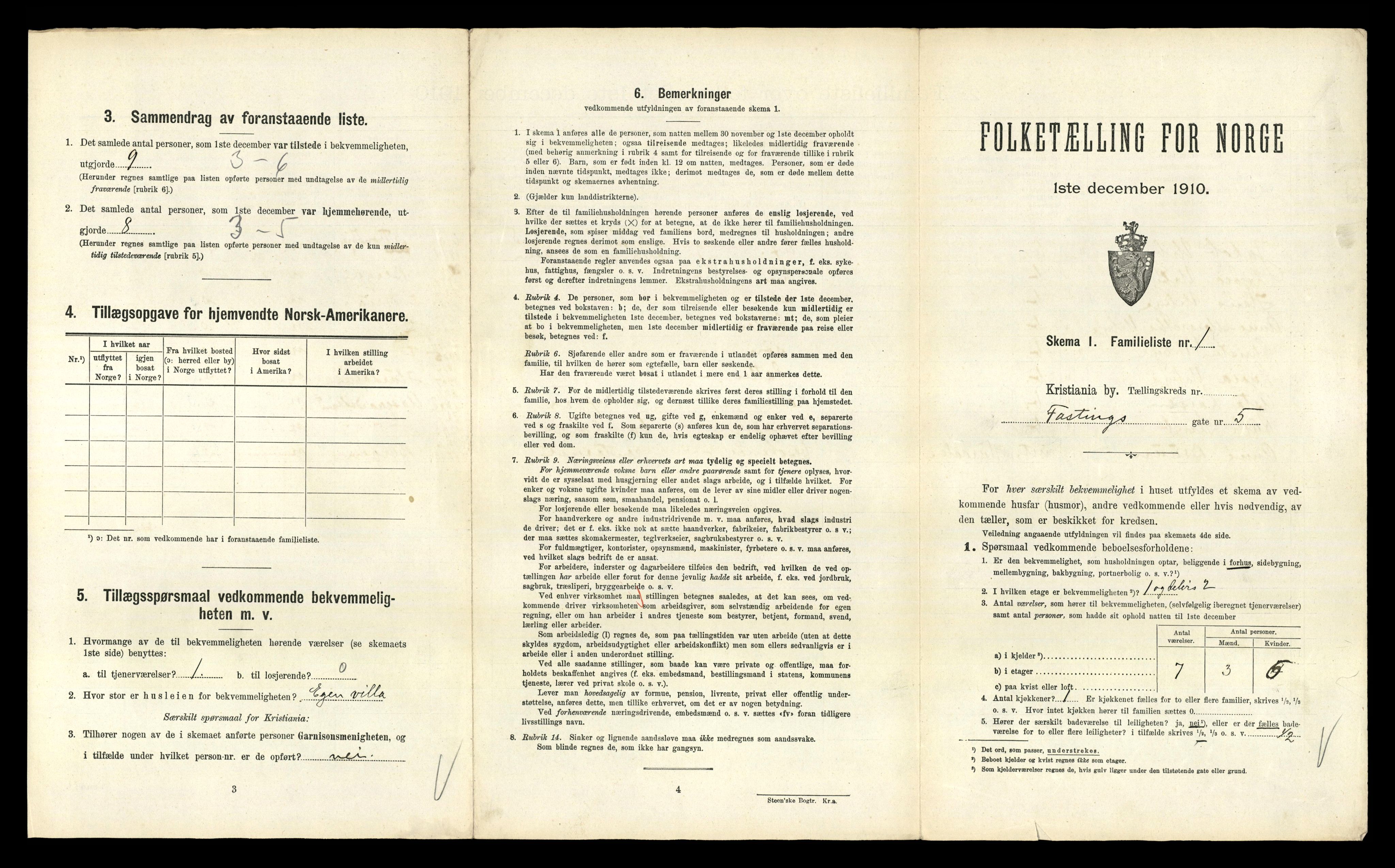 RA, 1910 census for Kristiania, 1910, p. 23363