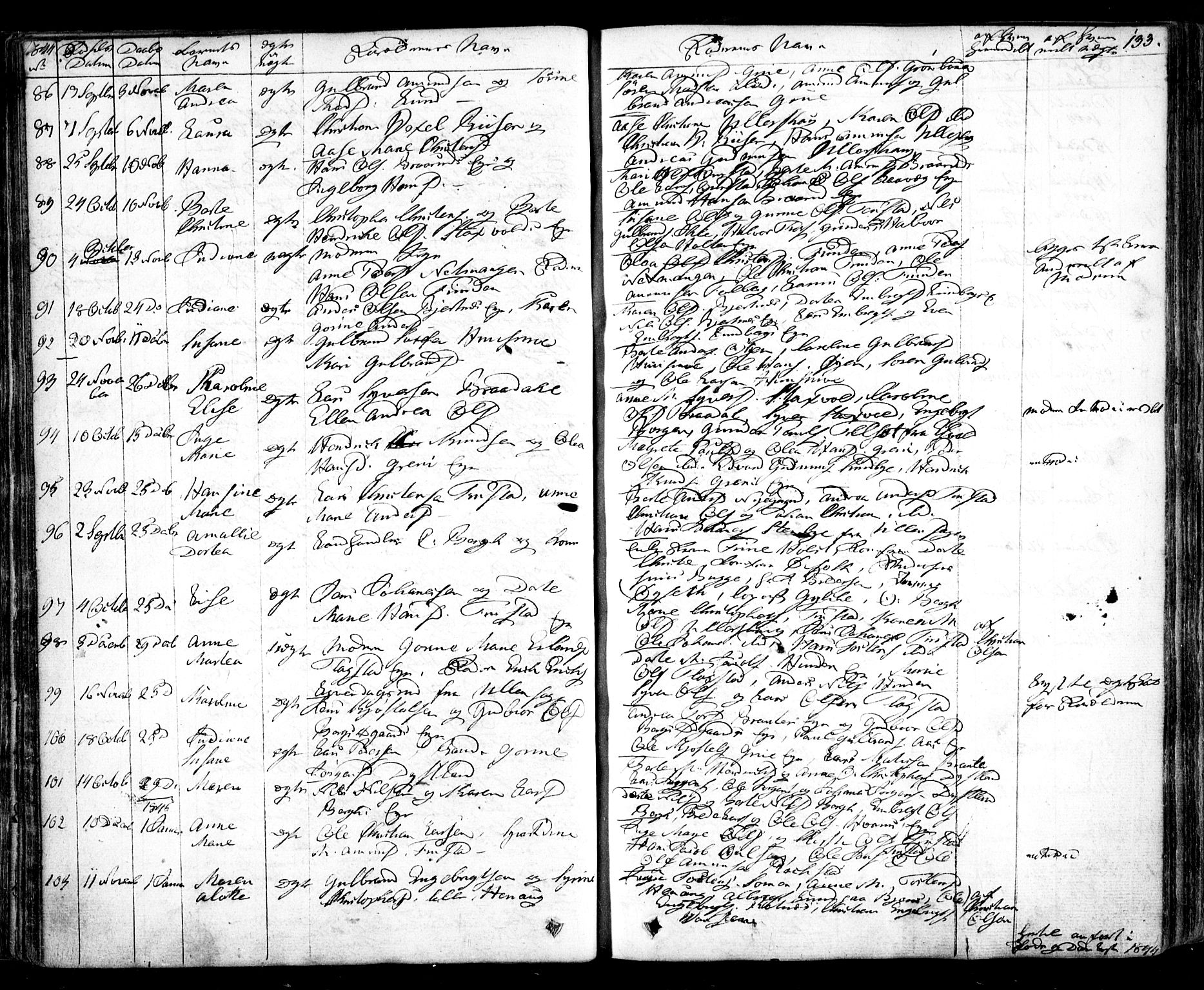 Nes prestekontor Kirkebøker, AV/SAO-A-10410/F/Fa/L0006: Parish register (official) no. I 6, 1833-1845, p. 133