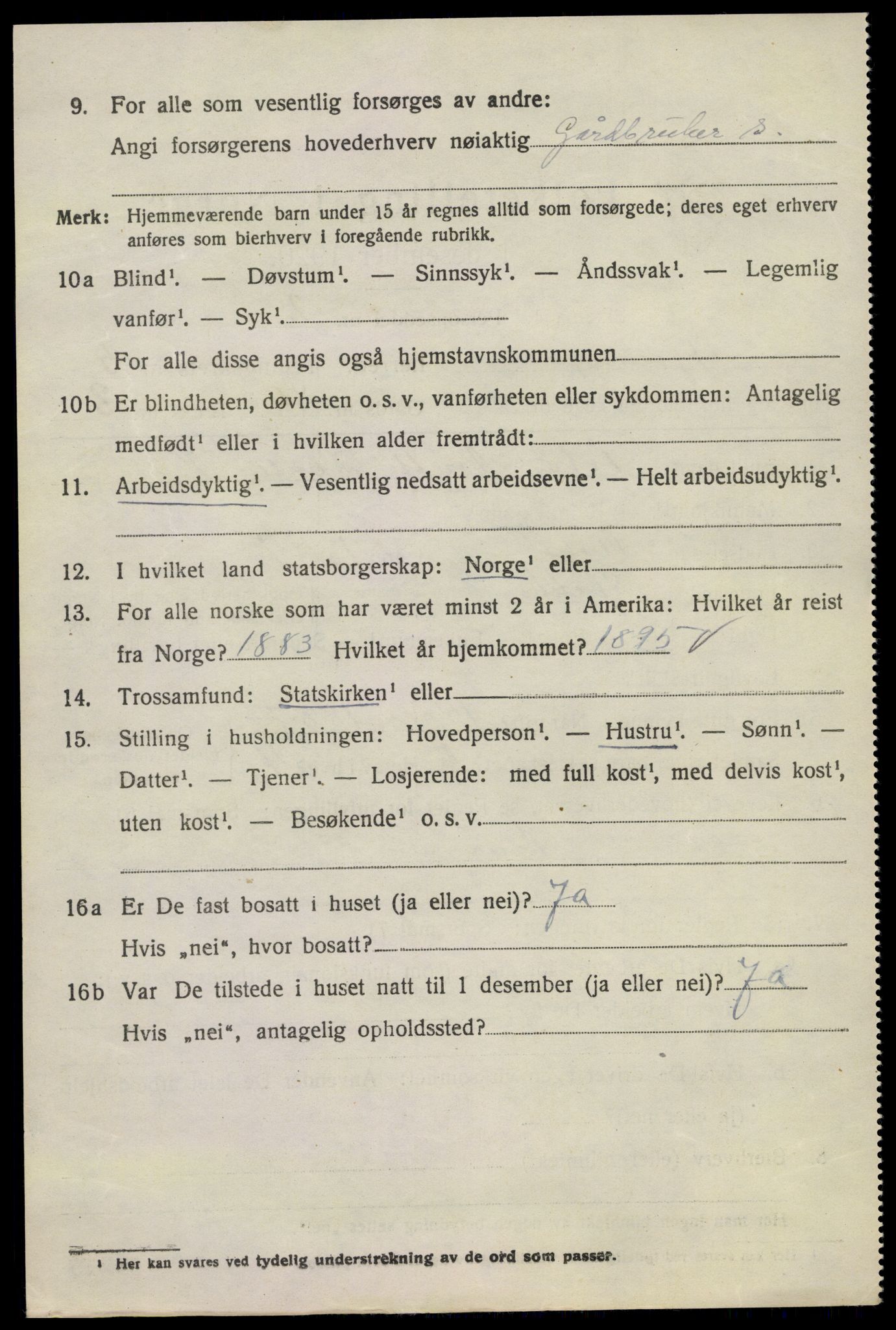 SAKO, 1920 census for Tjølling, 1920, p. 8170