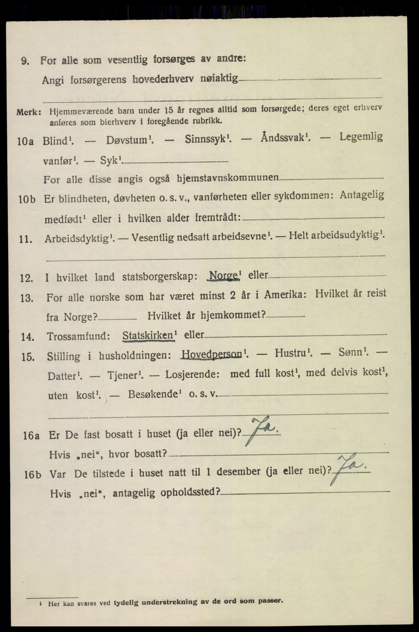 SAK, 1920 census for Austre Moland, 1920, p. 552