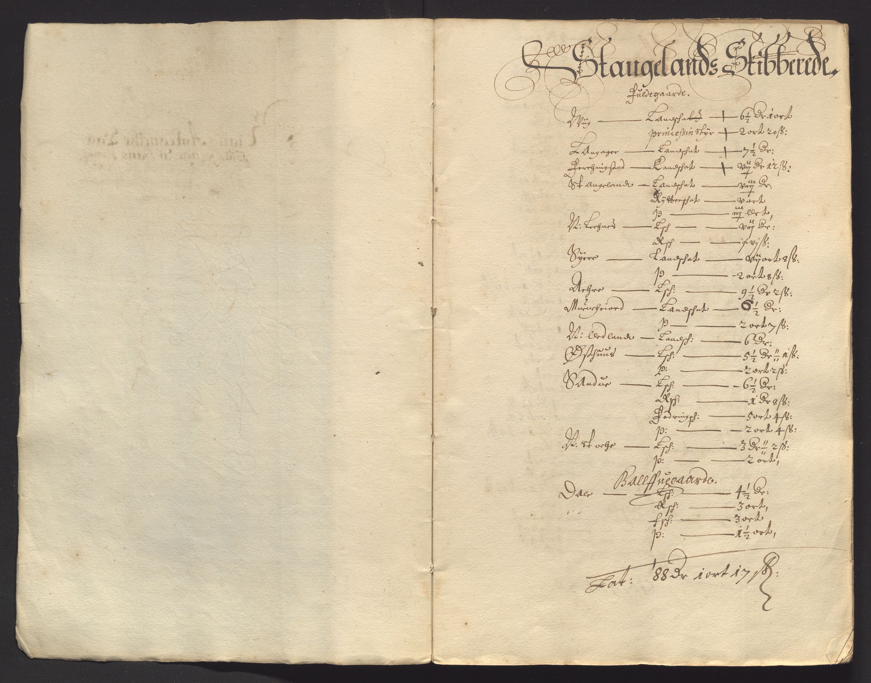 Stavanger len, SAST/A-101870/Ob/L0036: Diverse, 1664-1665, p. 4