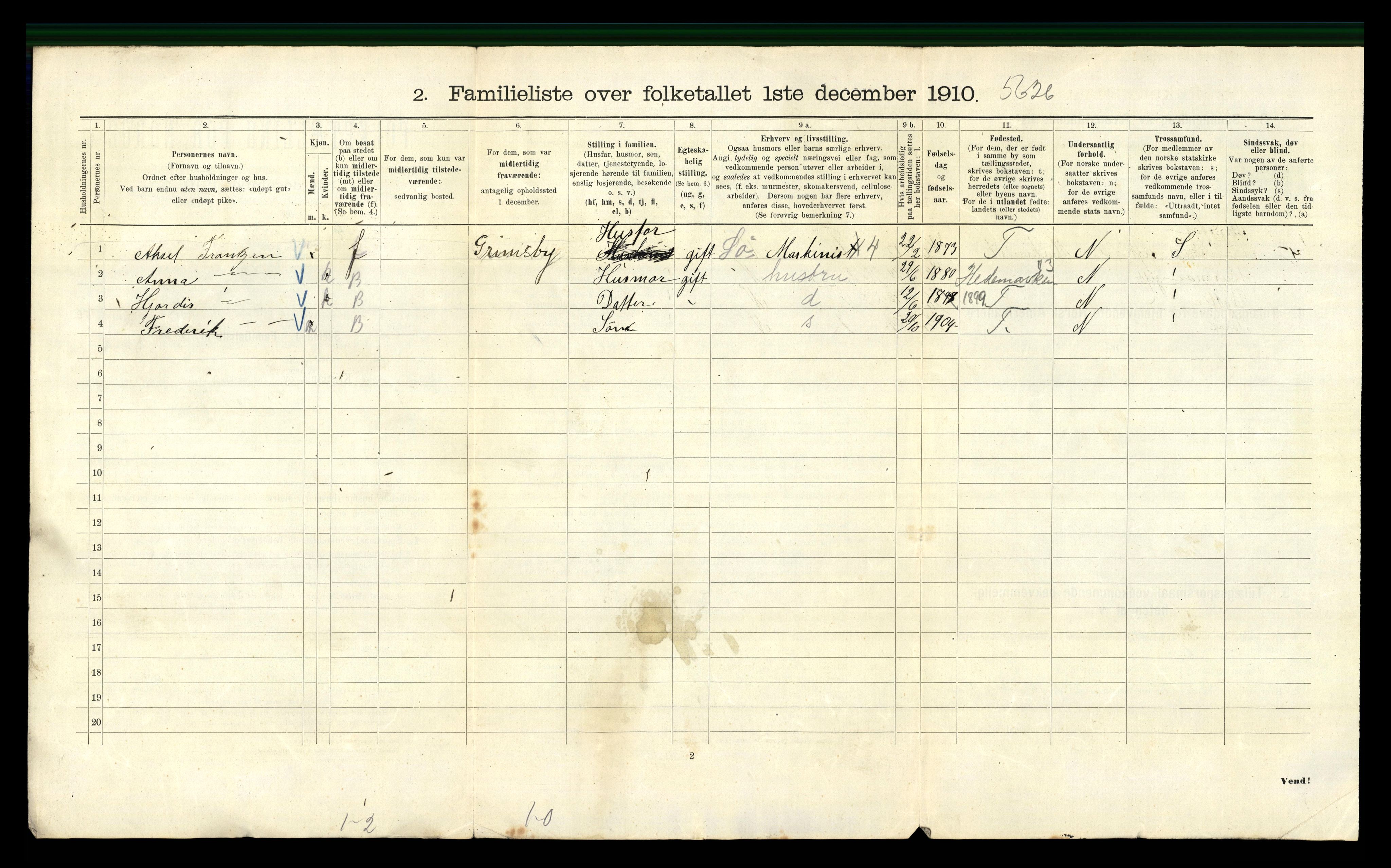 RA, 1910 census for Kristiania, 1910, p. 79810