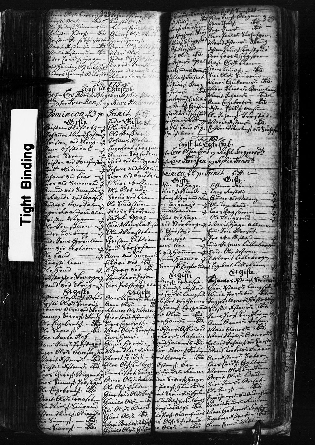 Fåberg prestekontor, SAH/PREST-086/H/Ha/Hab/L0001: Parish register (copy) no. 1, 1727-1767, p. 328-329